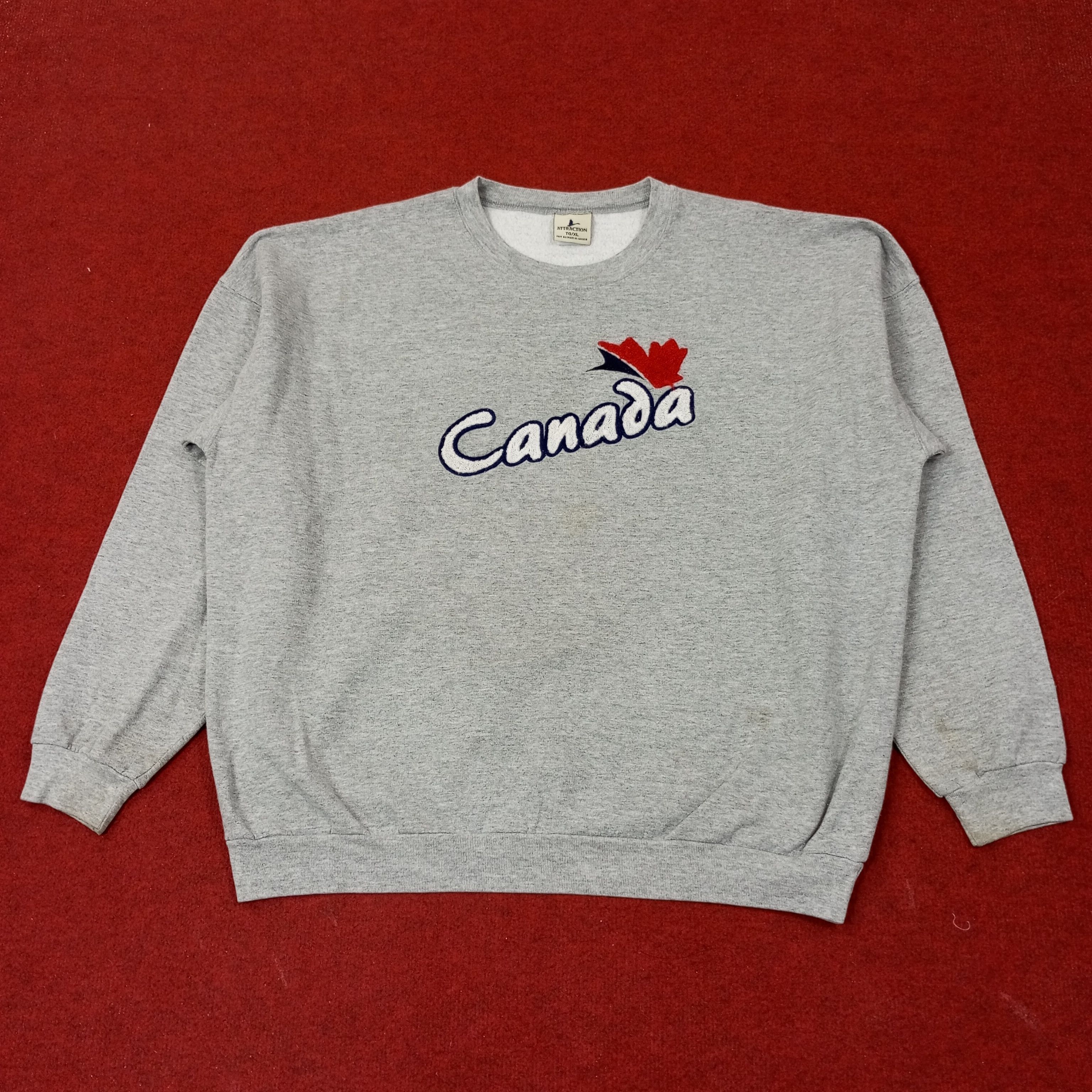 Vintage Canada Streetwear Sweatshirt c254n12 Size US XXL / EU 58 / 5 - 1 Thumbnail