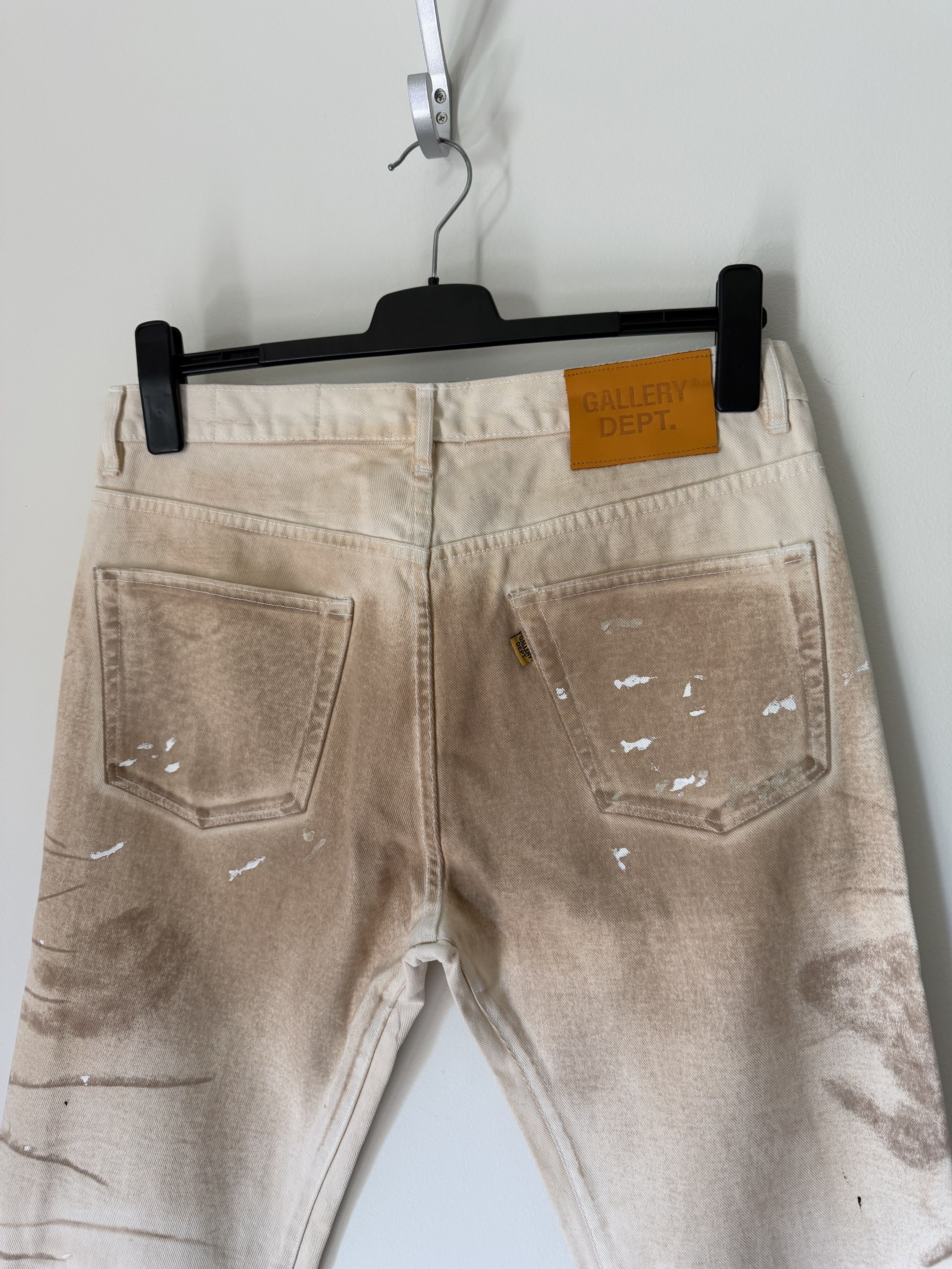 Gallery Dept. Gallery Dept. Brisko LA Flare Carpenter Pants Antique White Size US 34 / EU 50 - 5 Thumbnail