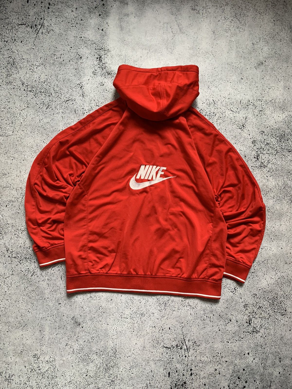 Nike Vintage Nike Baggy Zip Hoodie Spell Out Swoosh Y2K USA Drill Size US L / EU 52-54 / 3 - 1 Thumbnail