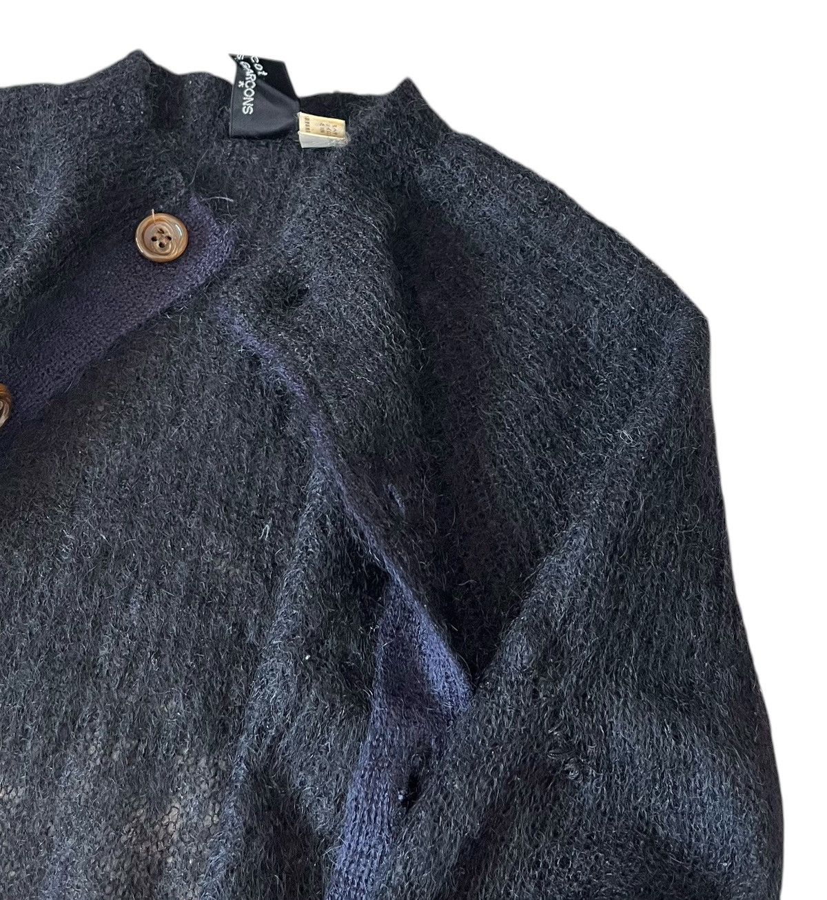 Comme des Garcons TAX FREE 🇺🇸 tricot cdg fuzzy sheer boxy cardigan Size US S / EU 44-46 / 1 - 4 Thumbnail