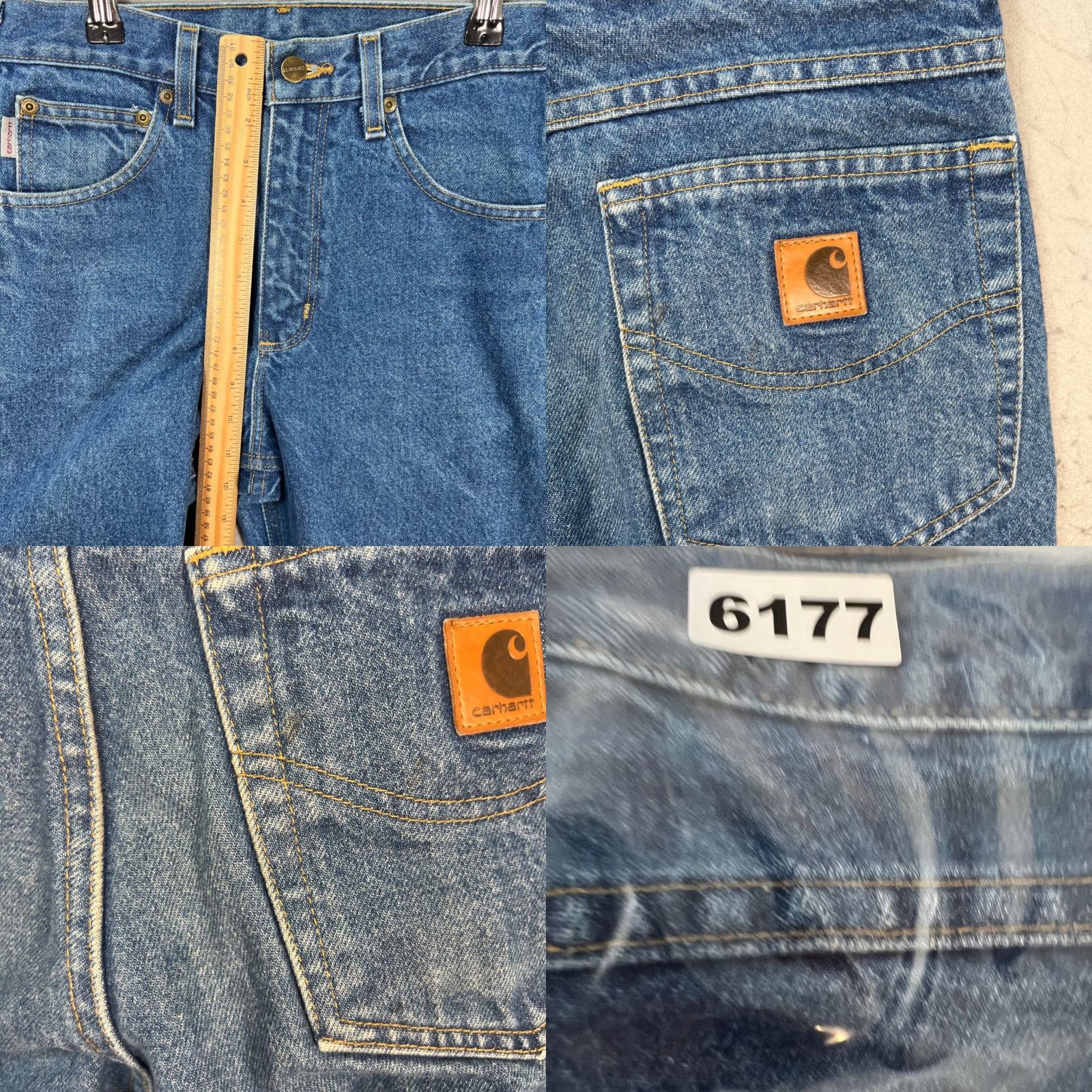 Carhartt VINTAGE Carhartt Mens Jeans 29 x 30 Relaxed Denim Blue 5-Pocket Straight Regular Inseam 30 Mens Jeans Blu Carhartt Denim Jeans Size US 29 - 8 Thumbnail