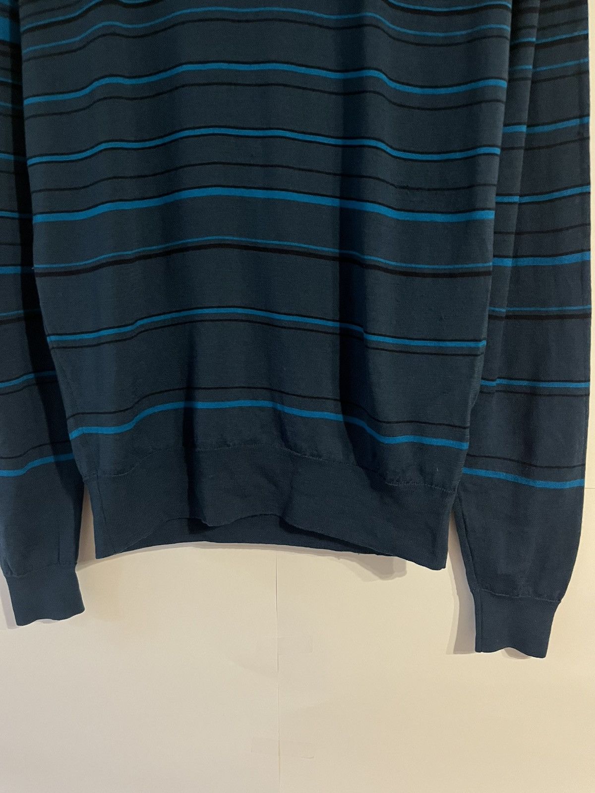 John Smedley John Smedley Classic Luxury Striped Pure New Wool Sweater Size US M / EU 48-50 / 2 - 4 Thumbnail