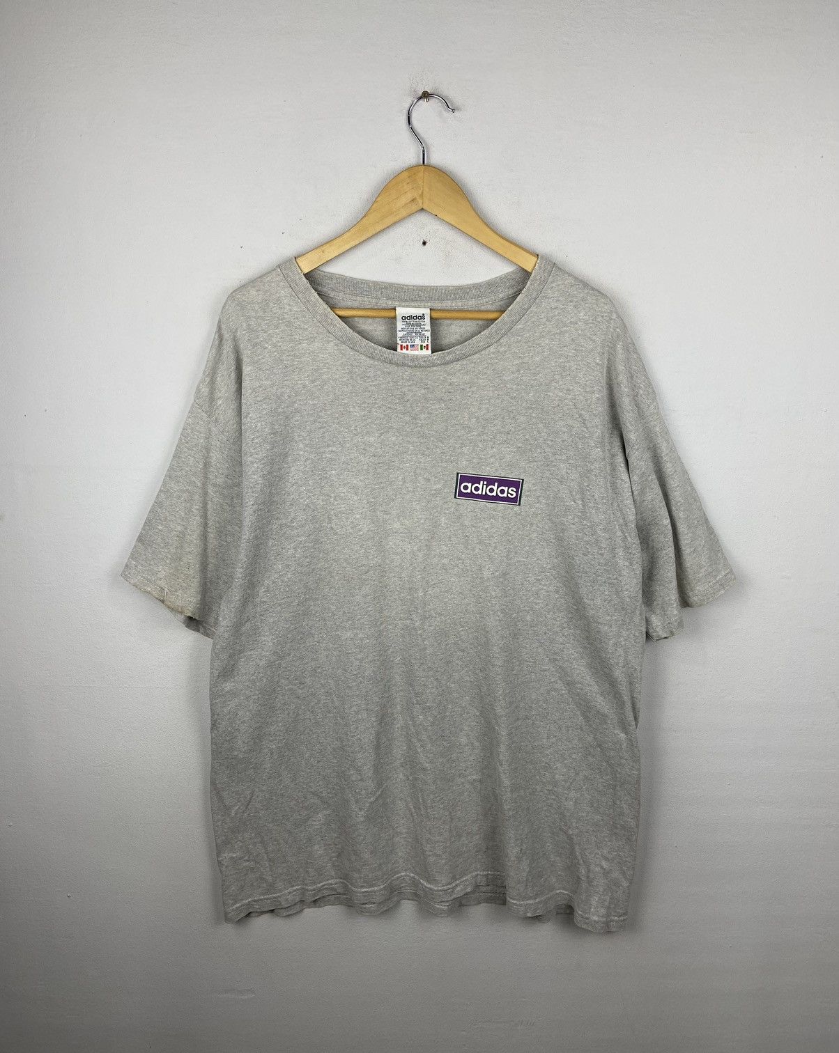 Adidas × Other × Vintage Vintage Adidas Stripe Tee Very Rare Size US L / EU 52-54 / 3 - 7 Thumbnail