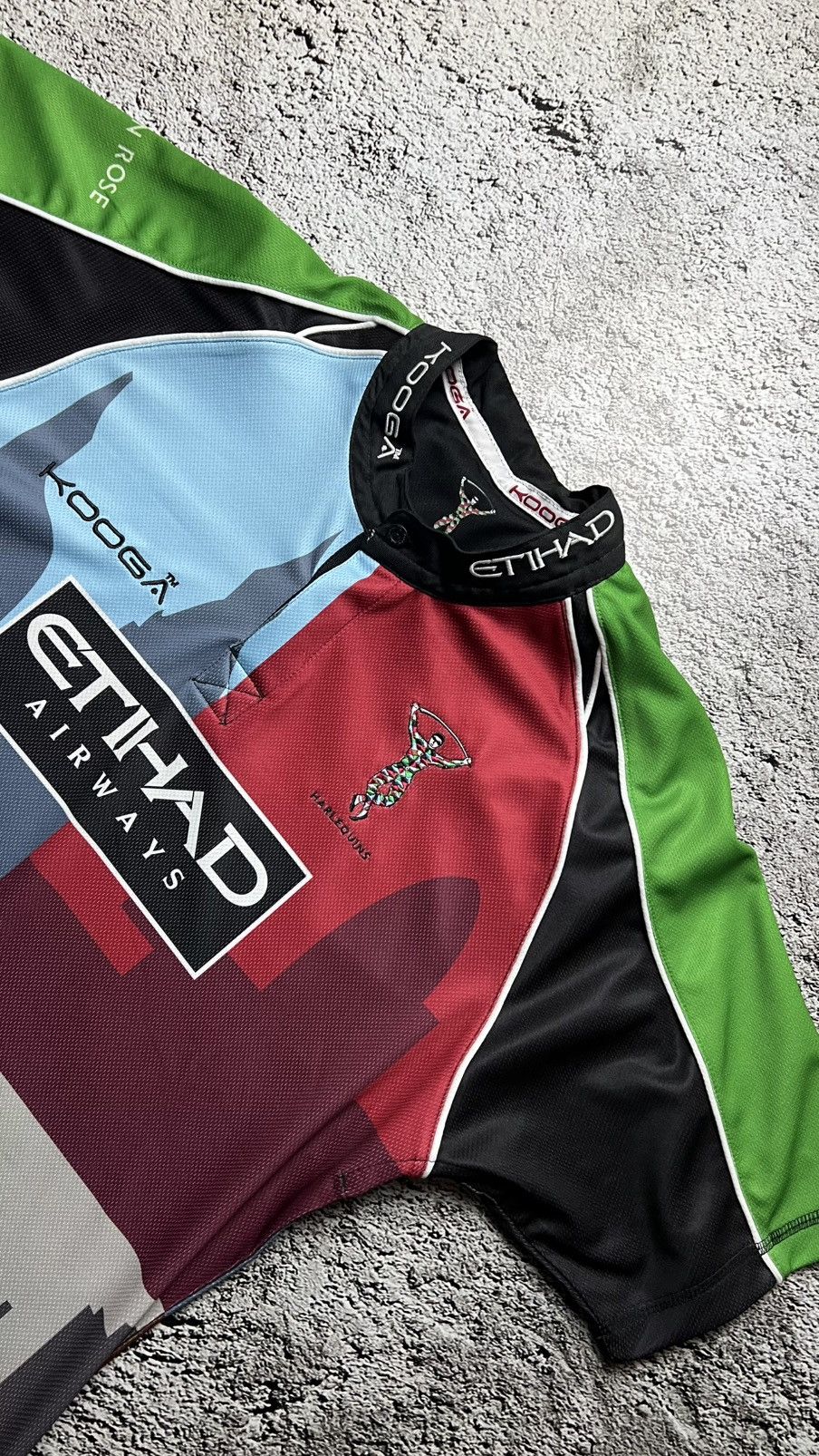 Other Y2K Harlequins rugby kooga jersey Size US L / EU 52-54 / 3 - 2 Thumbnail