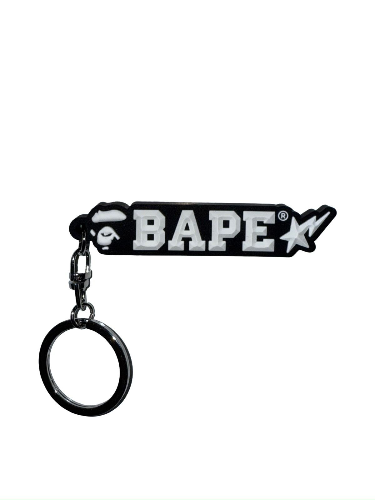 Bape Bape Keychain Black and White Size ONE SIZE - 1 Preview