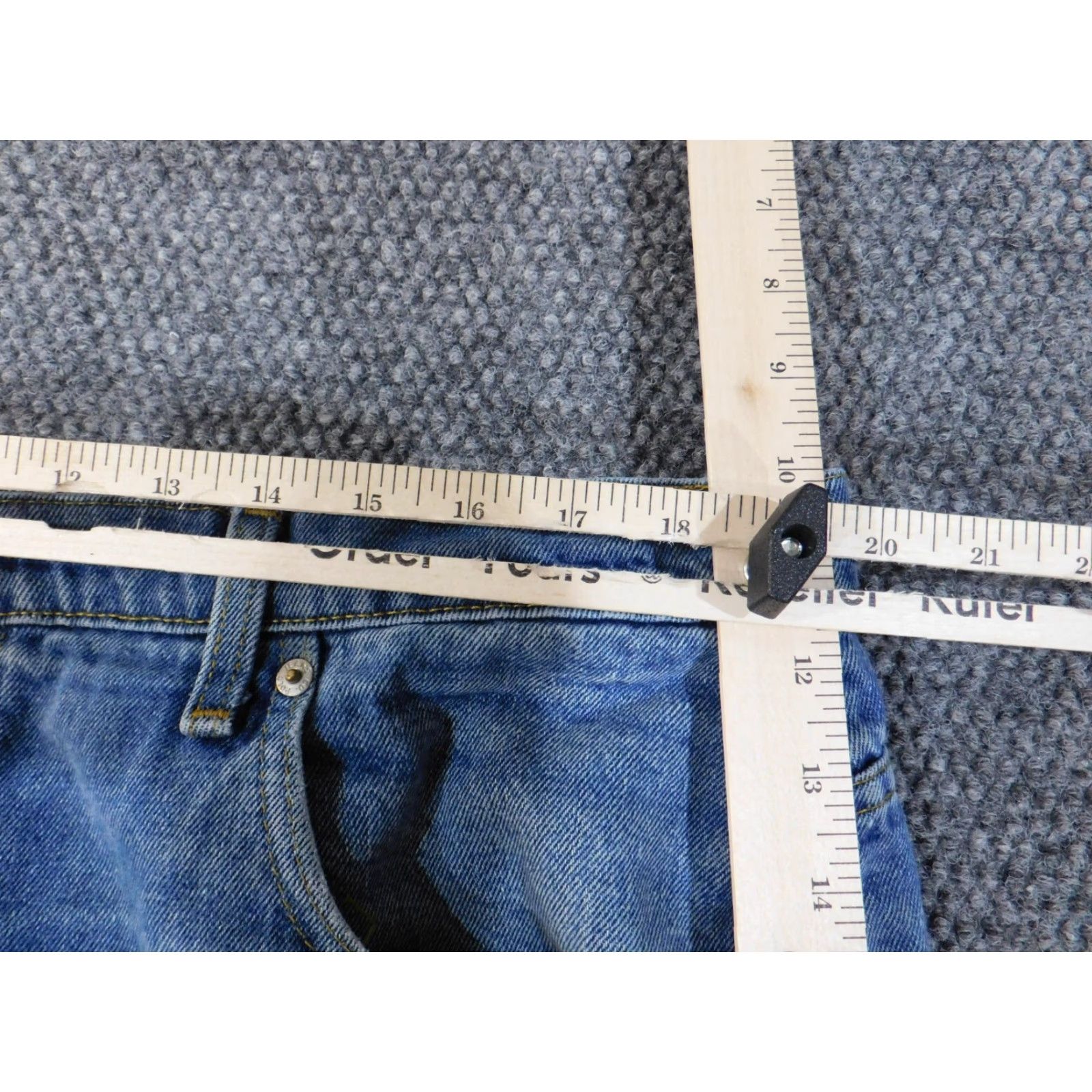 Polo Ralph Lauren Polo Ralph Lauren Jeans Men 40X30 Blue Relaxed Straight Denim 90s Vintage Style Size US L / EU 52-54 / 3 - 4 Thumbnail