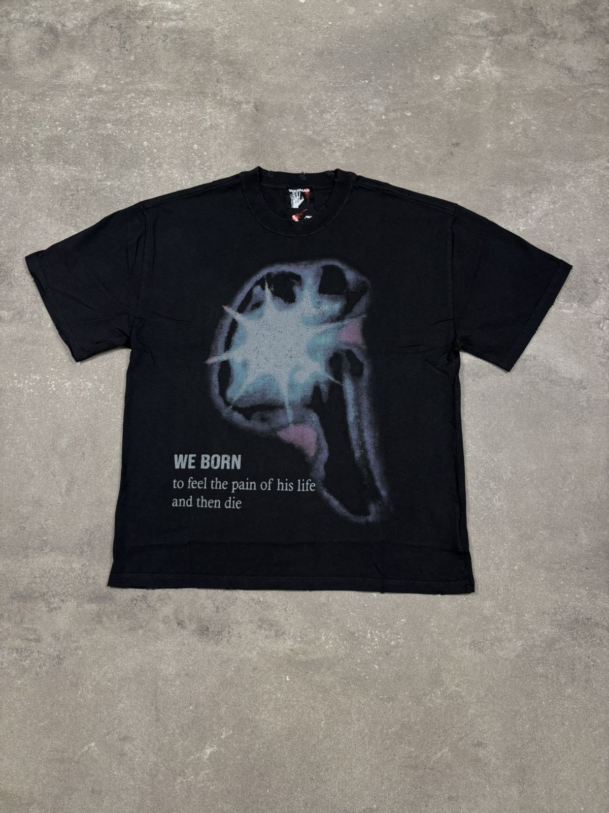 Vintage Warman Soul Light Graphic T-Shirt, Washed Black Size US S / EU 44-46 / 1 - 1 Thumbnail