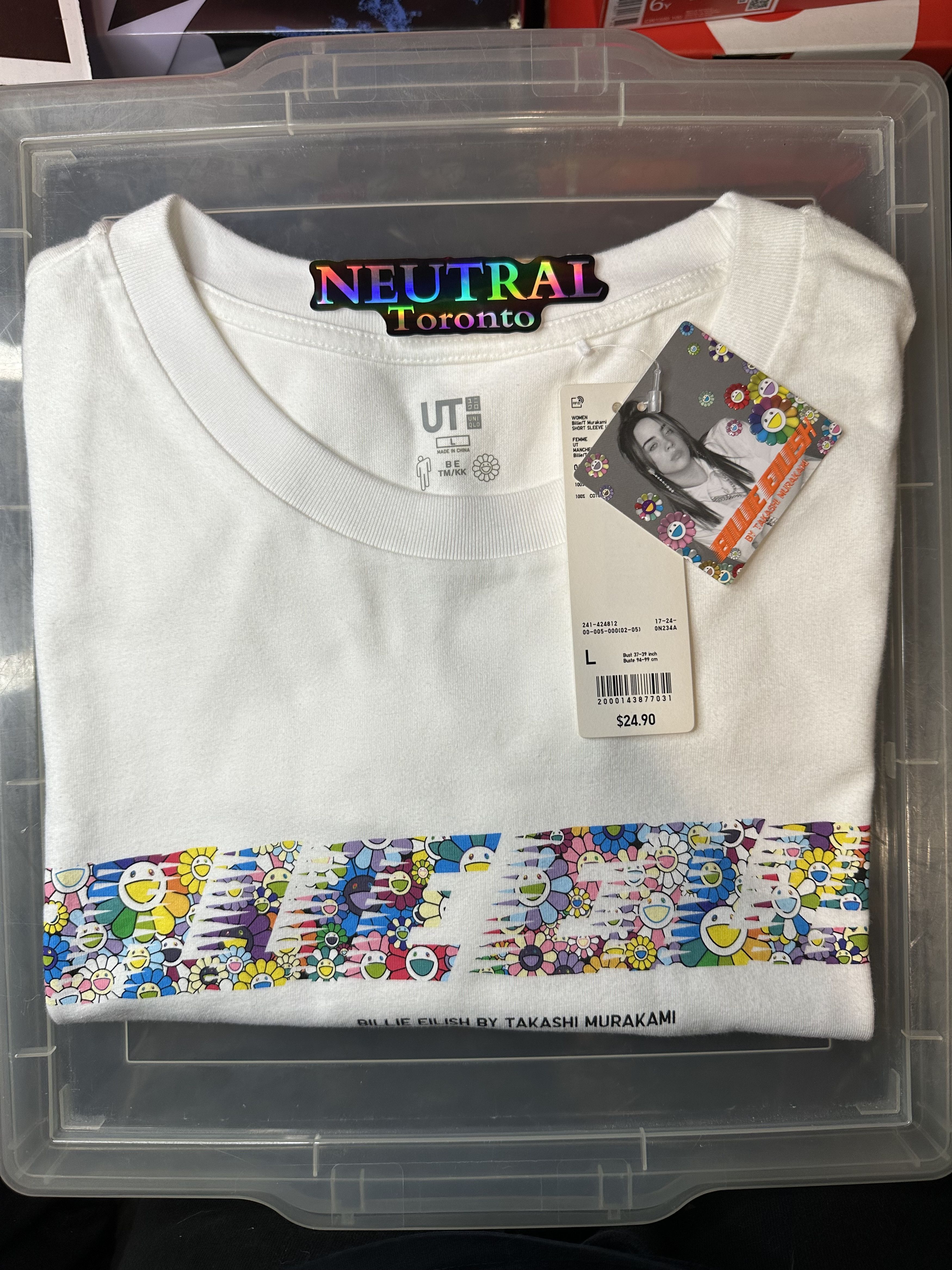 Billie Eilish × Takashi Murakami × Uniqlo Billie Eilish x Takashi Murakami Uniqlo 'Flowers' Tee Size L / US 10 / IT 46 - 2 Thumbnail