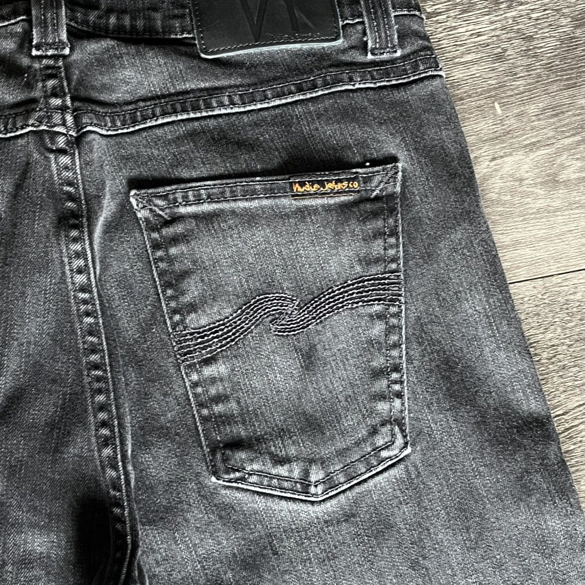 Nudie Jeans Nudie Jeans Lean Dean Dry Cold Black Denim 30x34 Skinny Fit Size US 30 / EU 46 - 4 Thumbnail