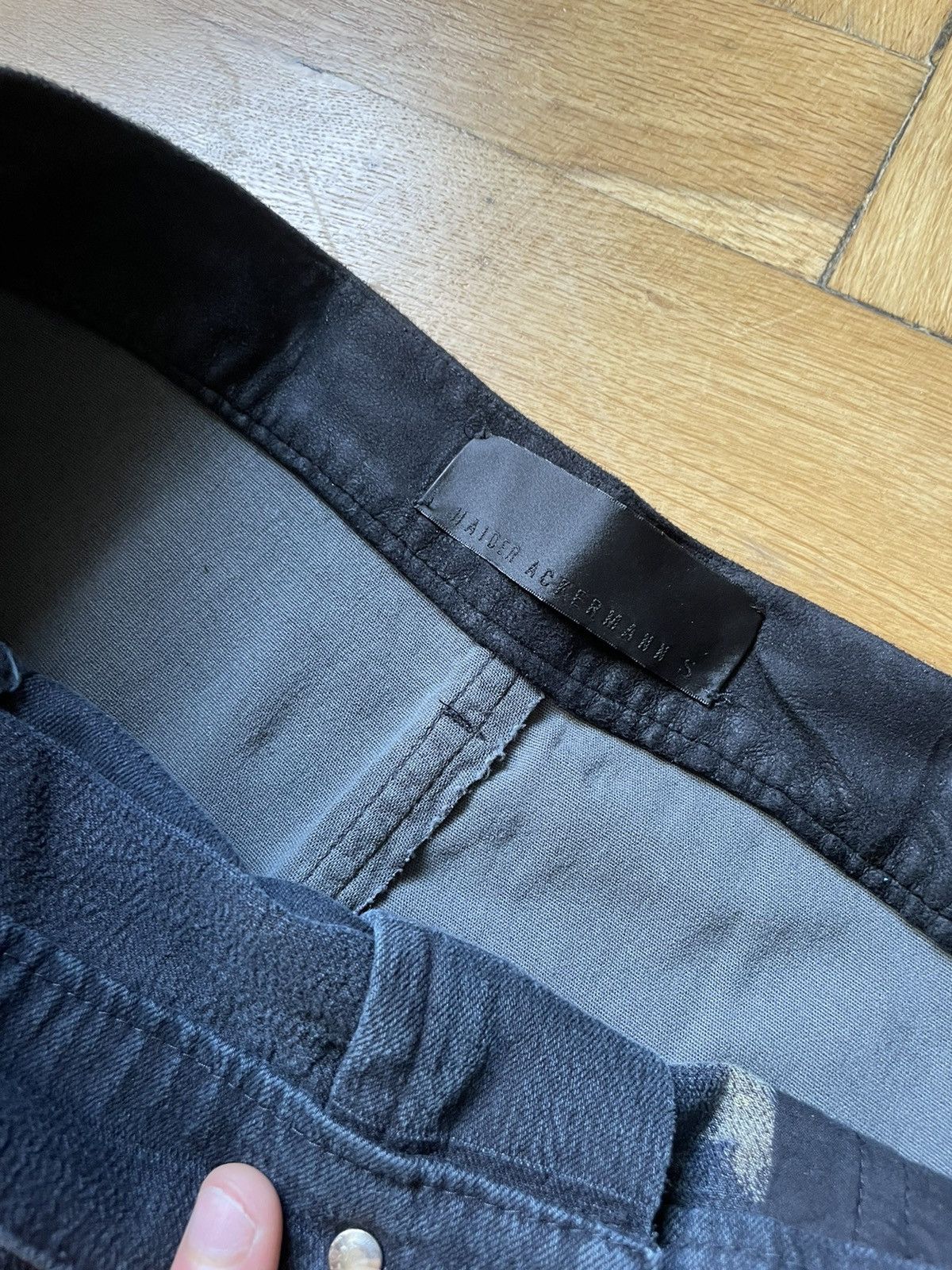 Haider Ackermann SS17 Bleached Two Tone Suede Trousers Size US 30 / EU 46 - 4 Thumbnail