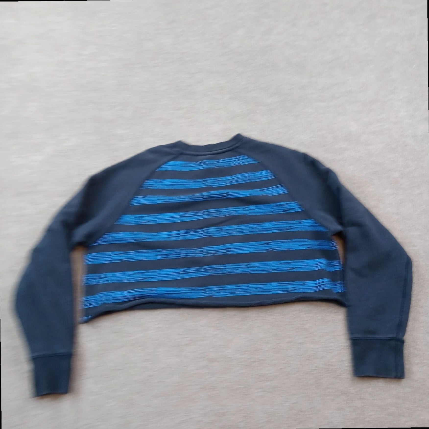 Nike Nike Blue Striped Long Sleeve Sweatshirt Womens Large Pullover Gym Size L / US 10 / IT 46 - 7 Thumbnail