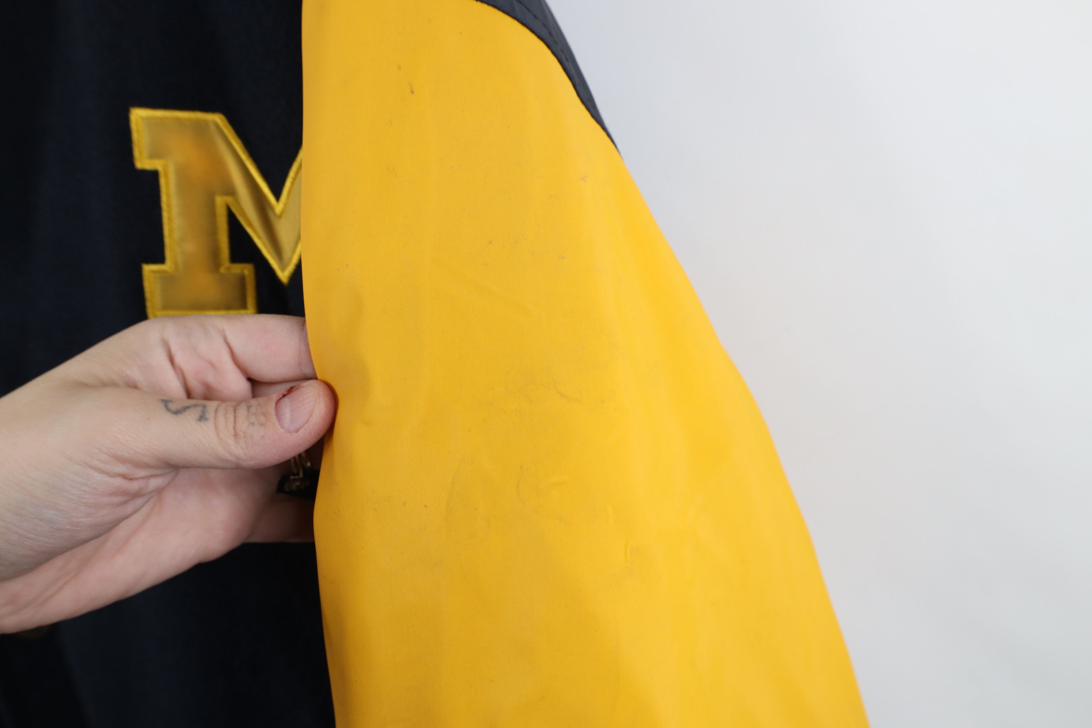 Vintage Vintage 90s Y2K Reversible University of Michigan Jacket Size US XXL / EU 58 / 5 - 5 Thumbnail