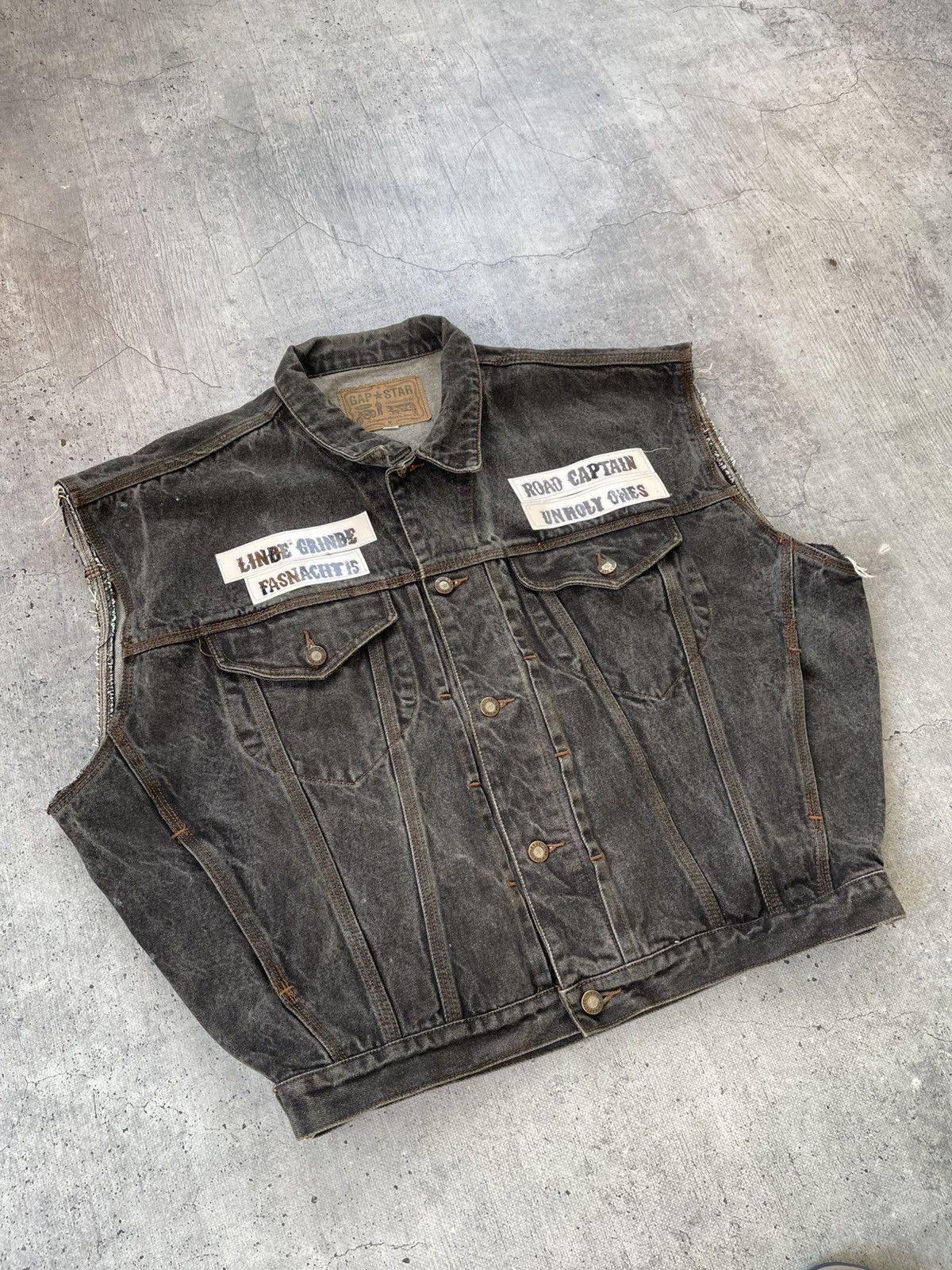 Gap 80'S GAP DENIM VEST JACKET Size US L / EU 52-54 / 3 - 2 Thumbnail