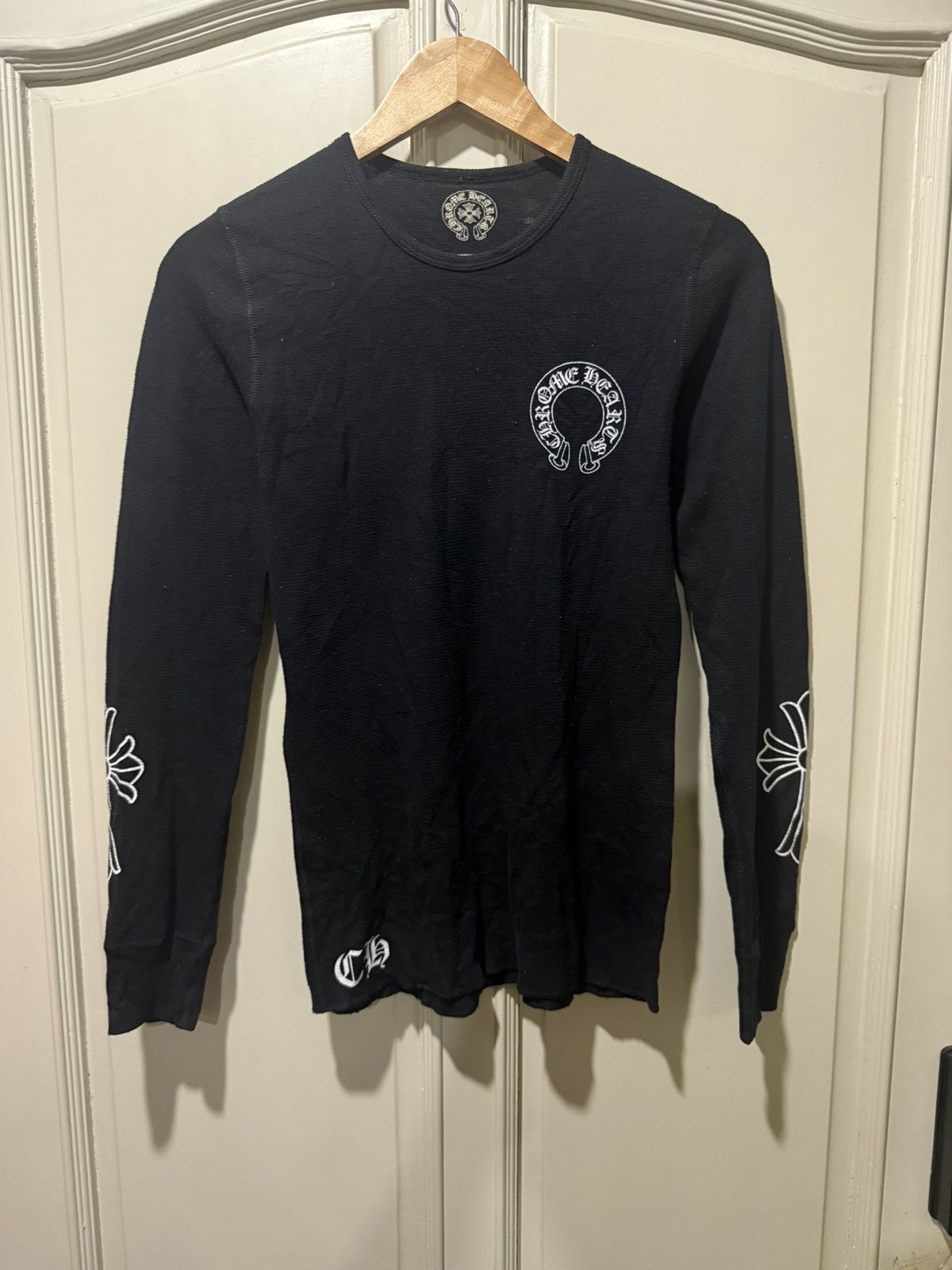 Chrome Hearts Chrome Hearts Vintage Knit Crewneck Size S / US 4 / IT 40 - 1 Thumbnail
