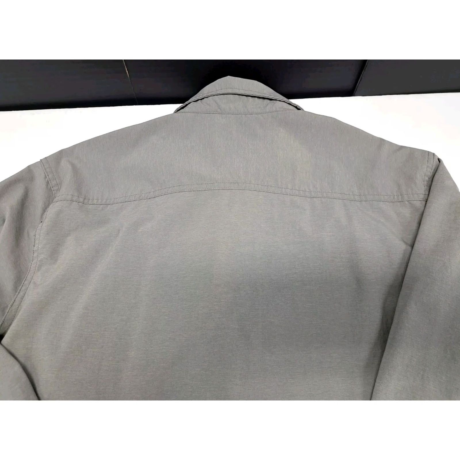 Vintage Swiss+Tech Shirt Long Sleeve Men Gray L Large Button Up Outdoor Activewear with Pockets Size US L / EU 52-54 / 3 - 6 Thumbnail