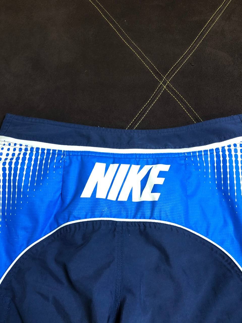 Nike NIKE Y2K Swim Trunks Navy Blue Spell Out Logo Board Shorts Size US 32 / EU 48 - 5 Thumbnail