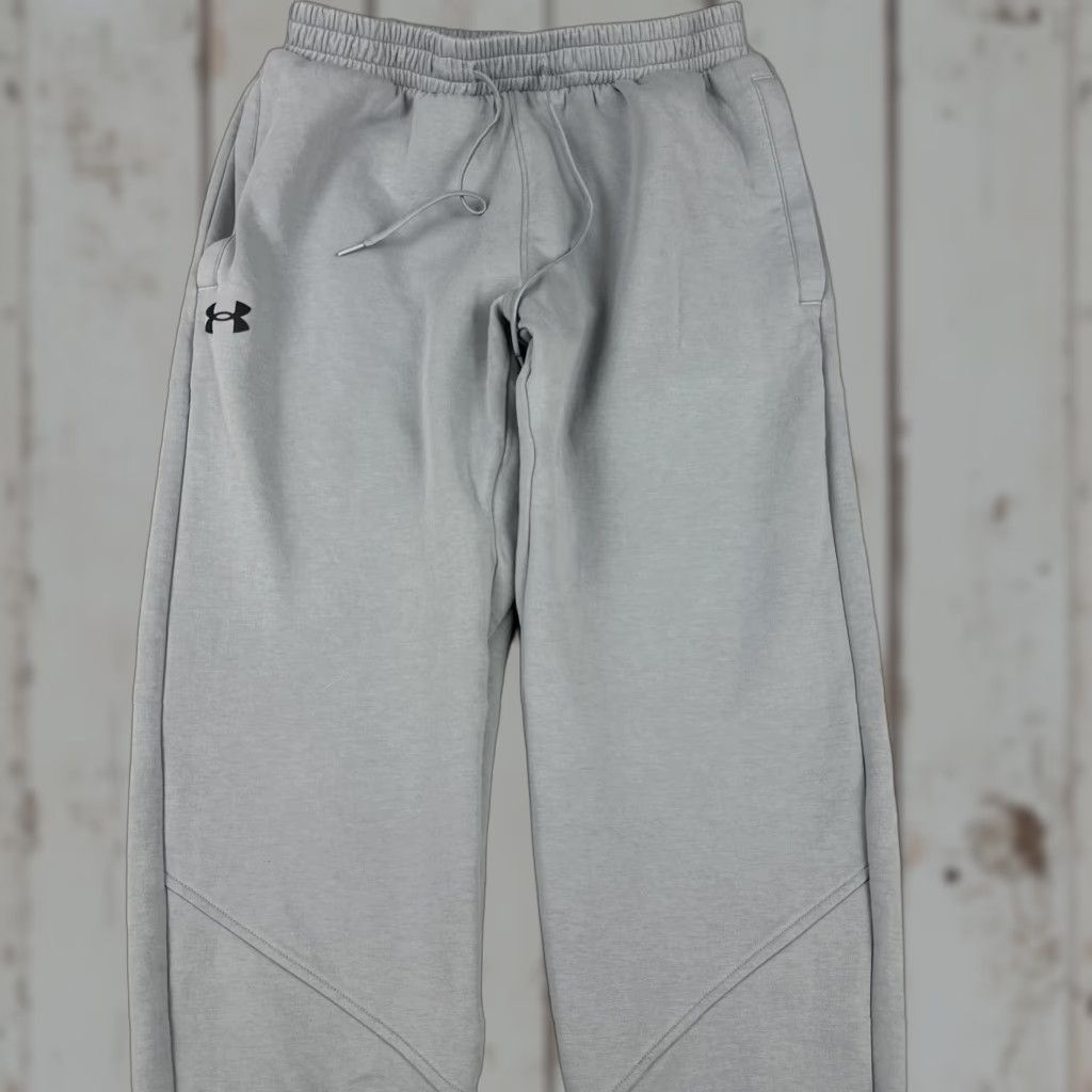 Under Armour Under Armour Pants Men Medium Gray Sweat Joggers Elastic Cuffs Stretch Athletic Size US 31 - 1 Thumbnail