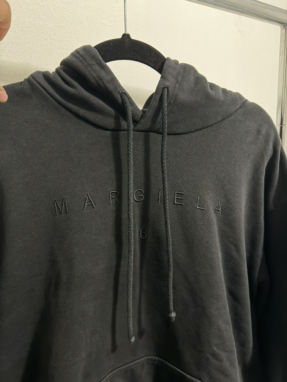 MM6 MM6 Maison Margiela Black Hoodie Size S / US 4 / IT 40 - 4 Thumbnail