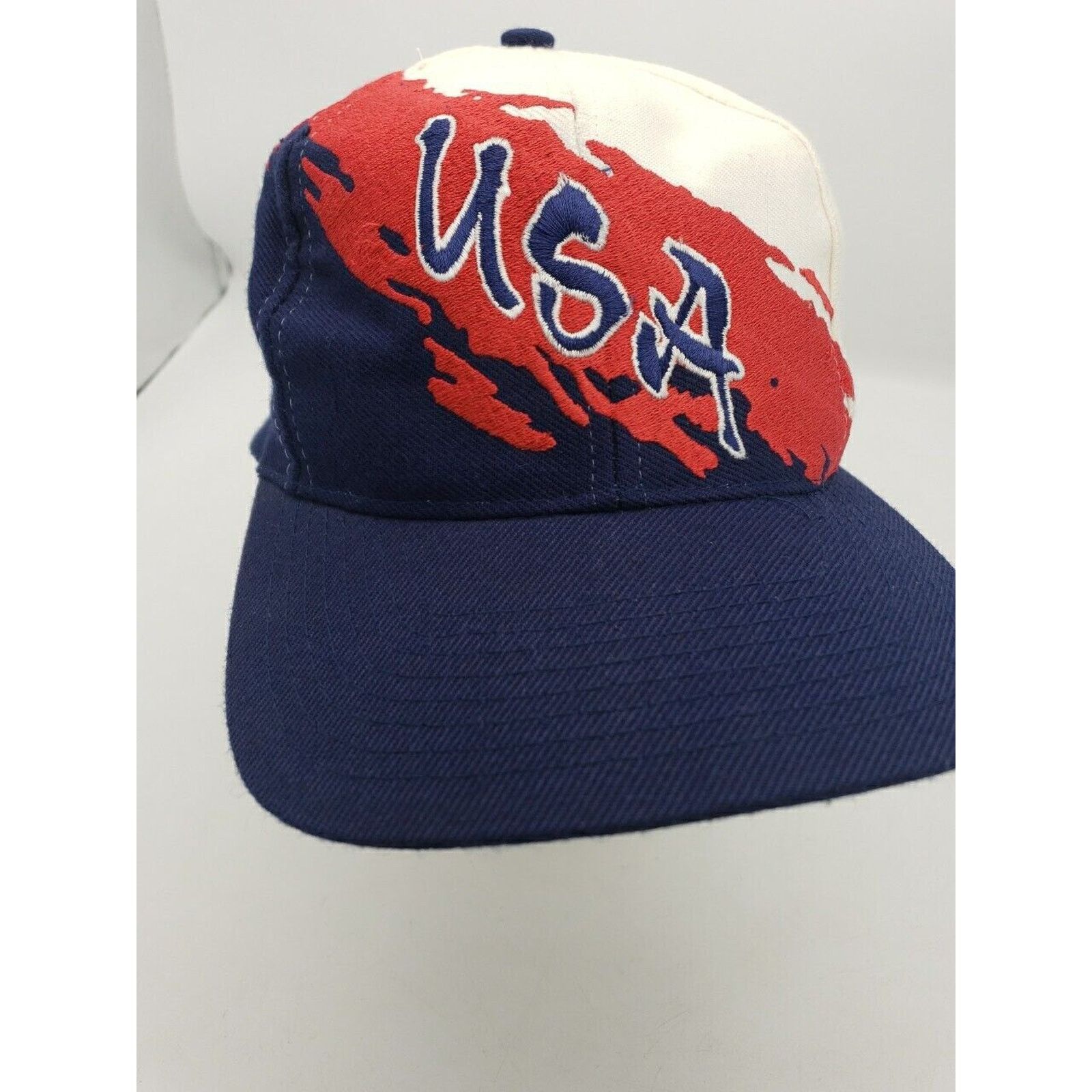Logo Athletic 1996 Atlanta Olympics 90s USA Splash Logo7 Snapback Ball Cap Size ONE SIZE - 15 Thumbnail
