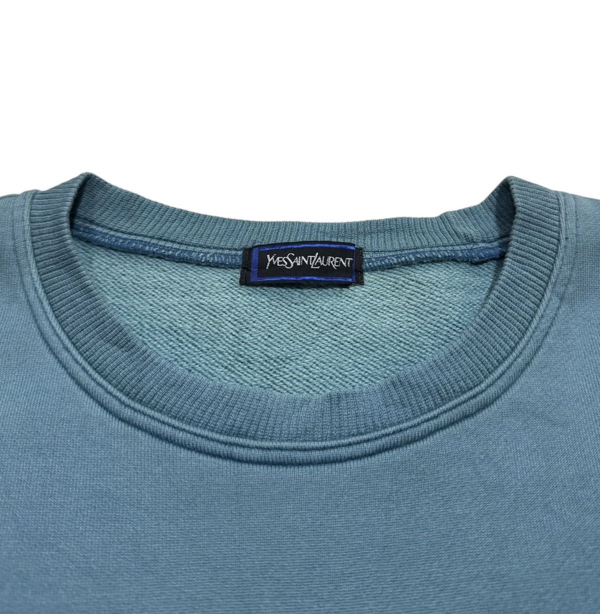Saint Laurent Paris Vintage YSL Damaged Sweatshirt Size US L / EU 52-54 / 3 - 7 Thumbnail