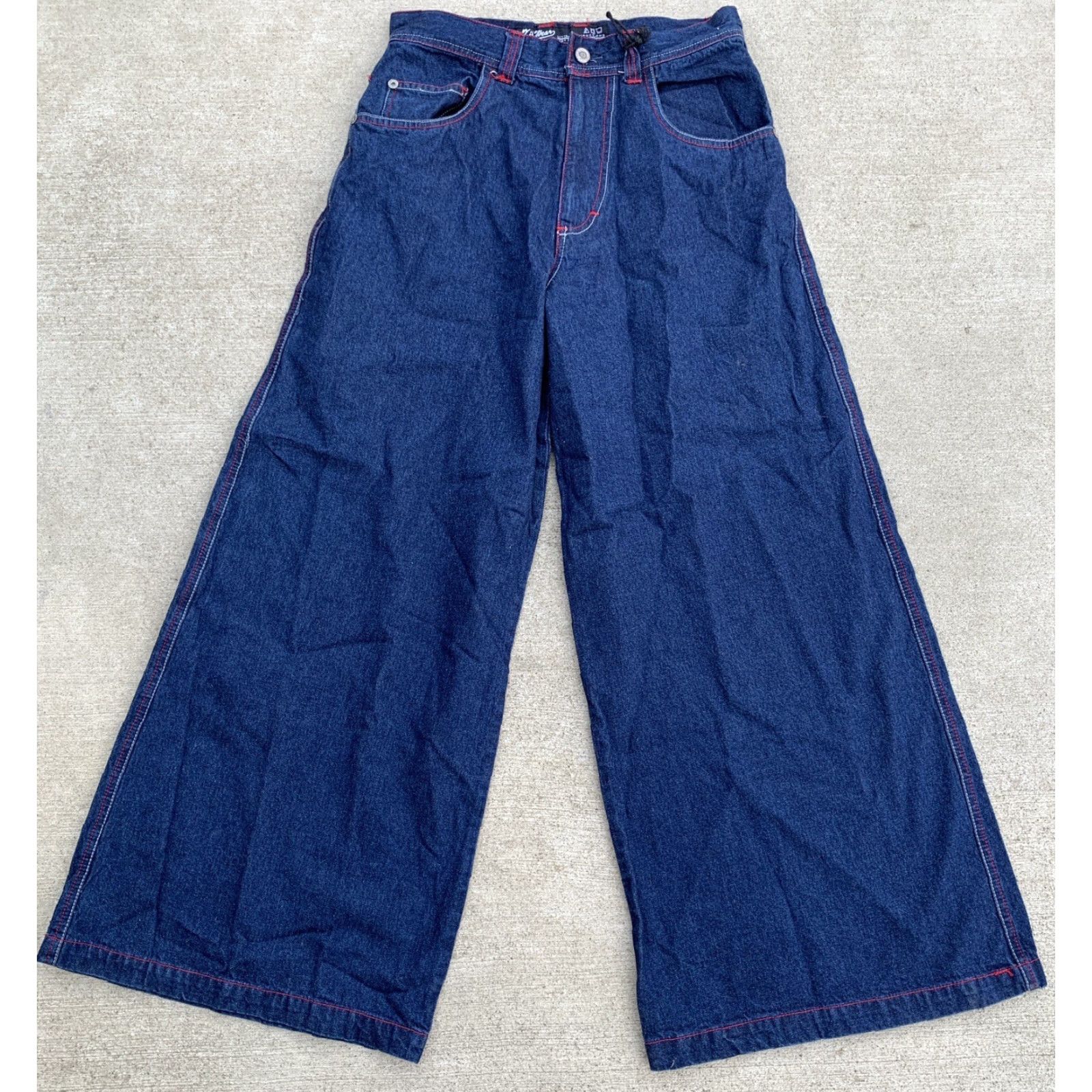 Vintage VINTAGE Kikwear Jeans Hip Hop Style Wide-Leg 28 Men Blue Denim Cotton 1991 Kikwear Size 28 Jeans Size US 28 / EU 44 - 5 Thumbnail