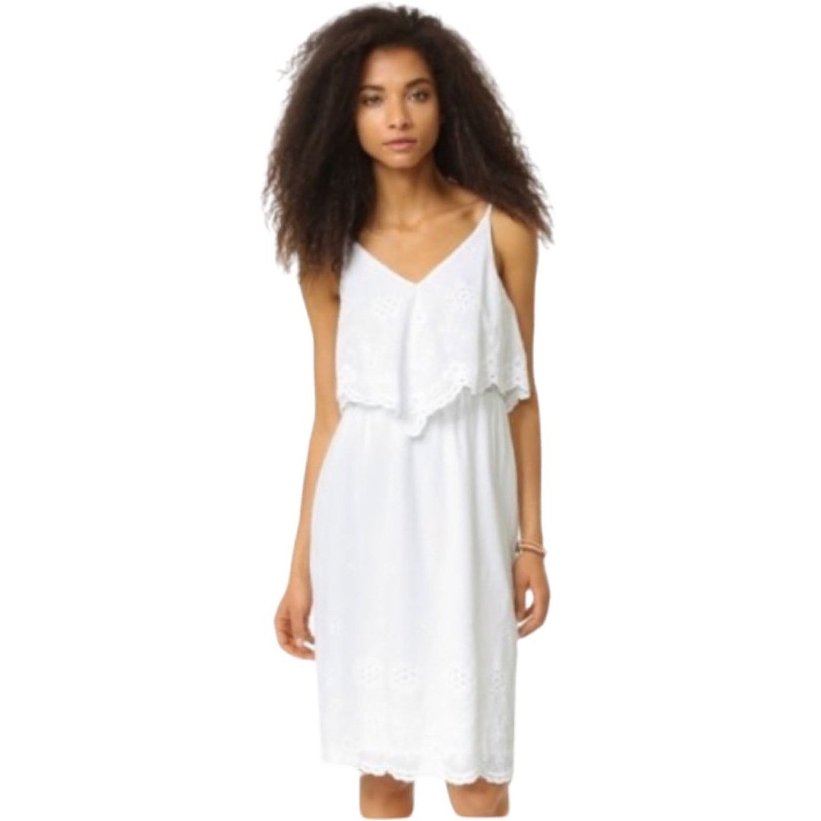Other New WAYF White Handkerchief Overlay Dress Size S / US 4 / IT 40 - 1 Thumbnail