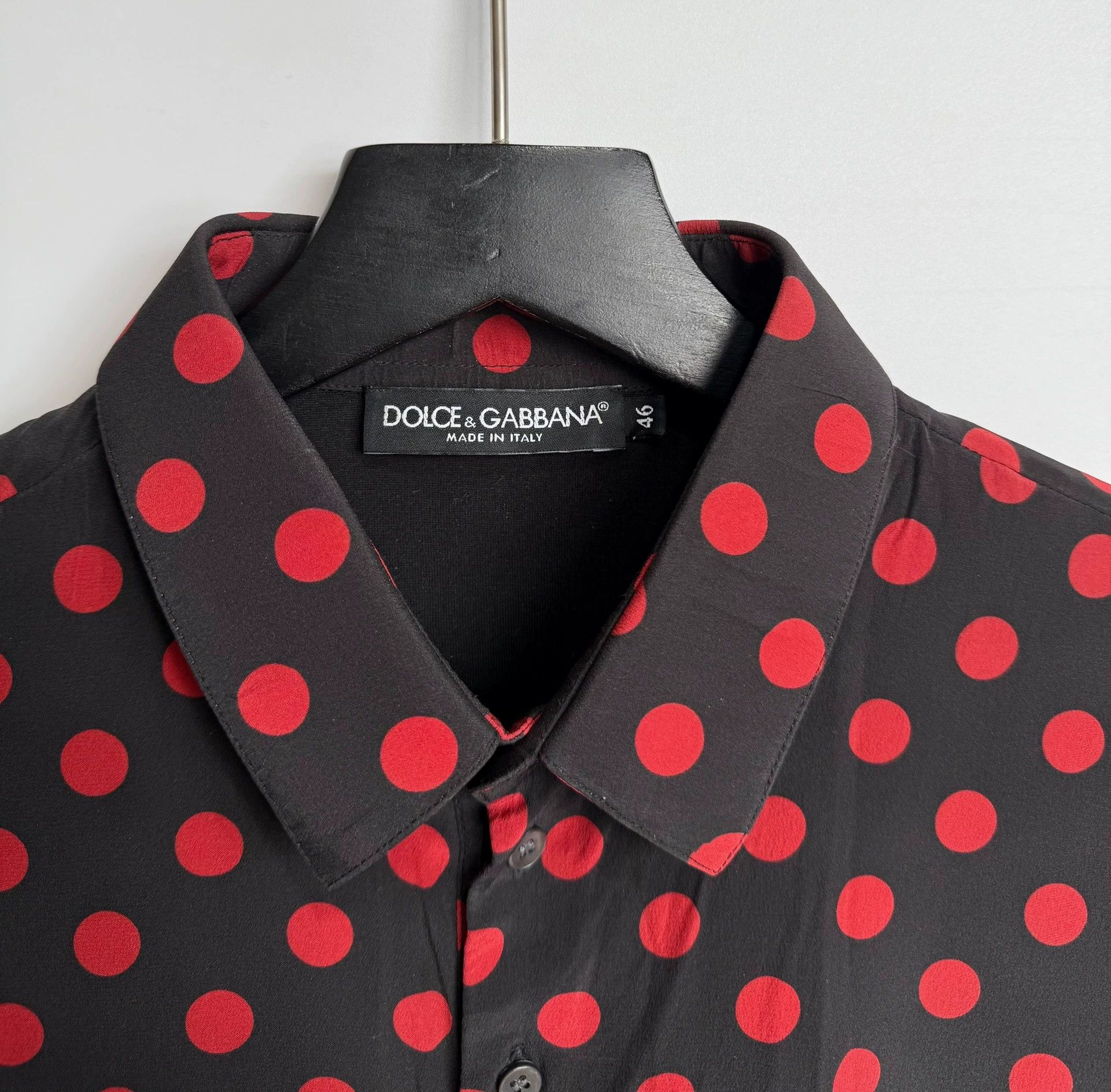 Dolce & Gabbana Dolce & Gabbana Silk Polka Dot Double Layer Polo T-Shirt Size US S / EU 44-46 / 1 - 7 Thumbnail