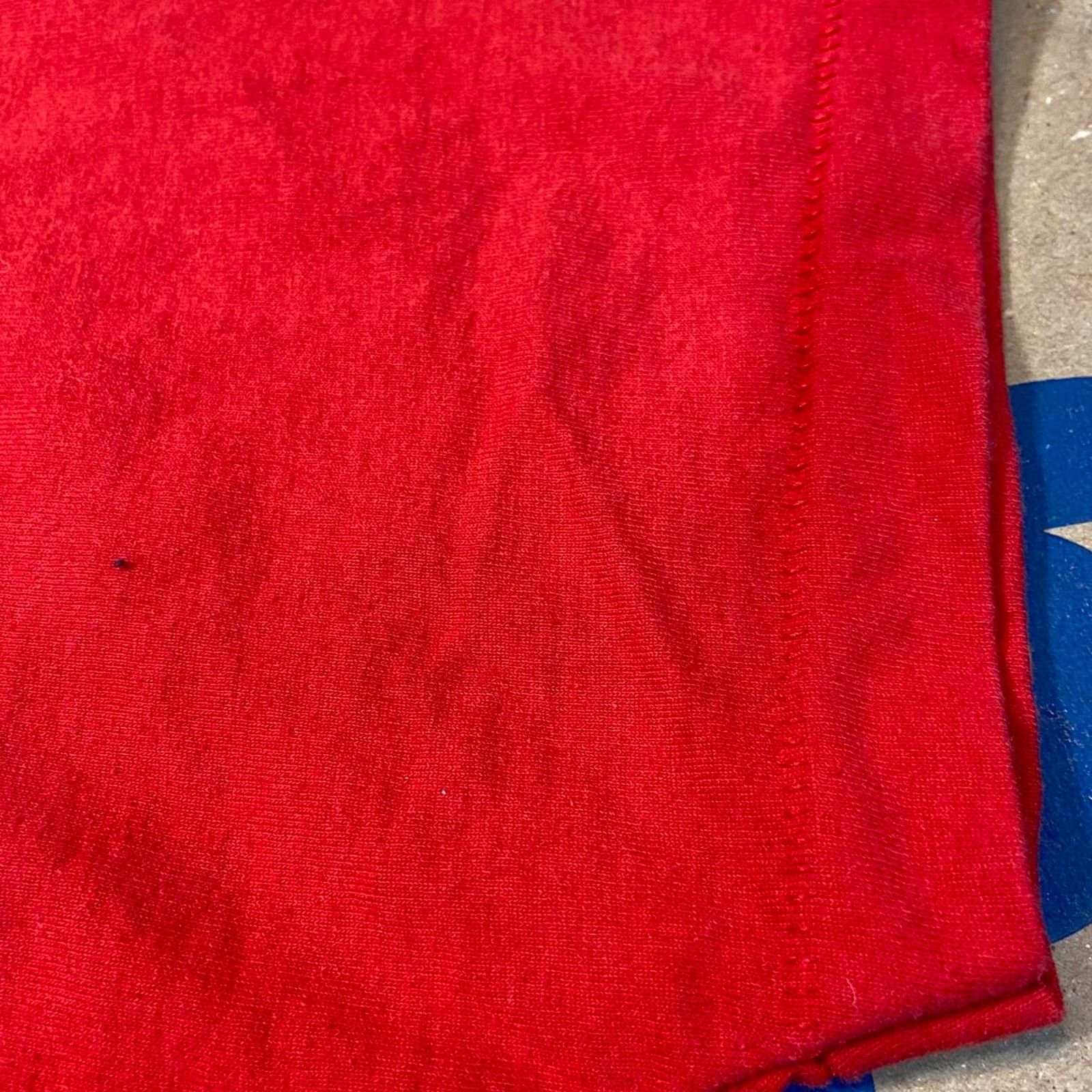 Fruit Of The Loom 90s red single stitch tee Size US XXL / EU 58 / 5 - 4 Thumbnail
