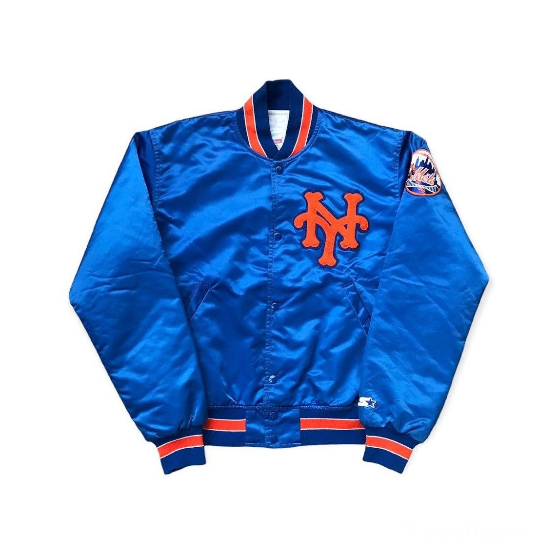 Starter Vintage New York Mets MLB Starter Satin Jacket Size US M / EU 48-50 / 2 - 2 Thumbnail