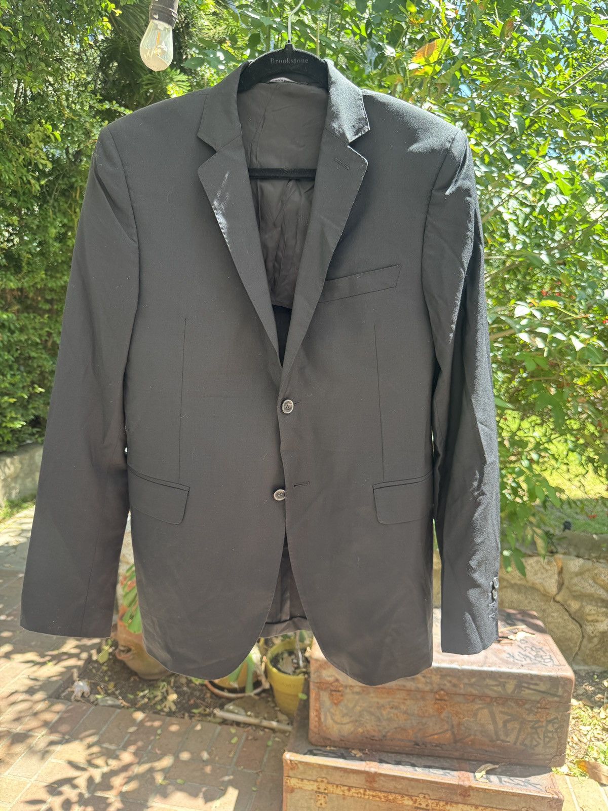 Costume National Costume National Homme Black Wool/Silk Minimalist Blazer 50 Size 40R - 1 Thumbnail