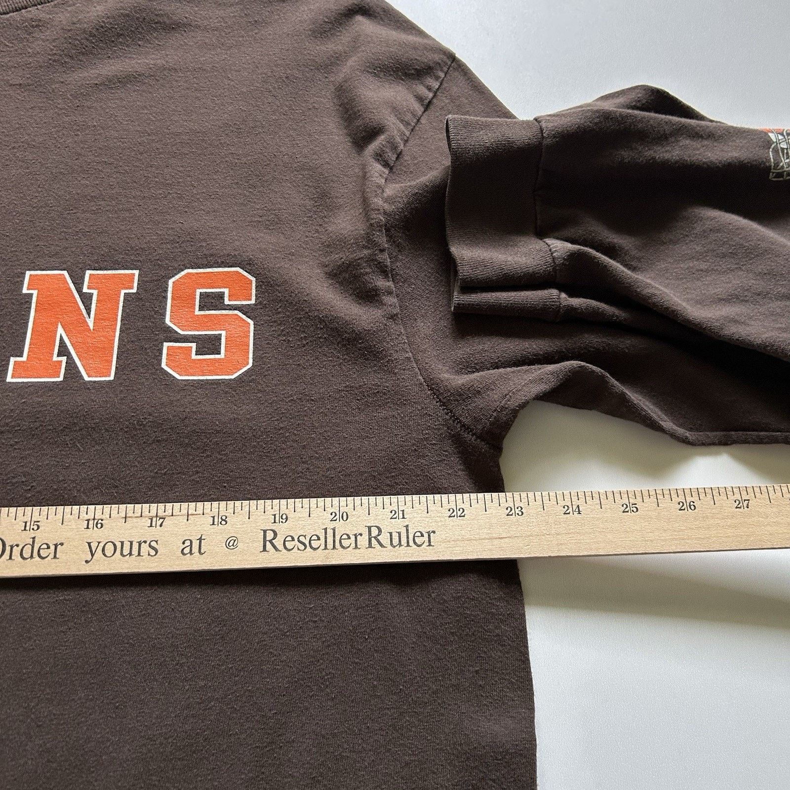 NFL Vintage Y2K Cleveland Browns NFL T-Shirt Long Sleeve XL Rare Size US XL / EU 56 / 4 - 5 Thumbnail