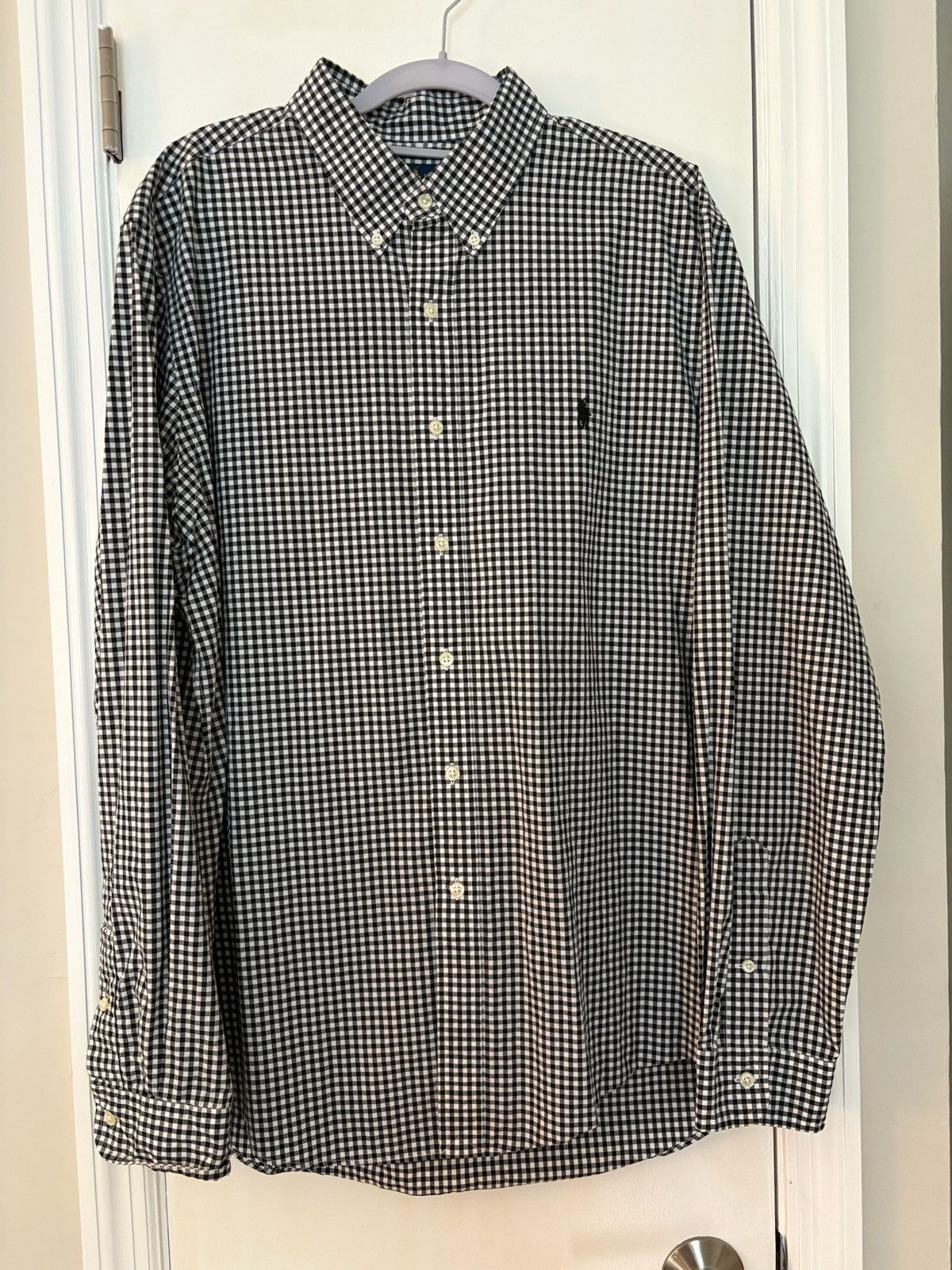 Polo Ralph Lauren Ralph Lauren Gingham Button-Down Black & White – Classic Fit Size US XL / EU 56 / 4 - 3 Thumbnail