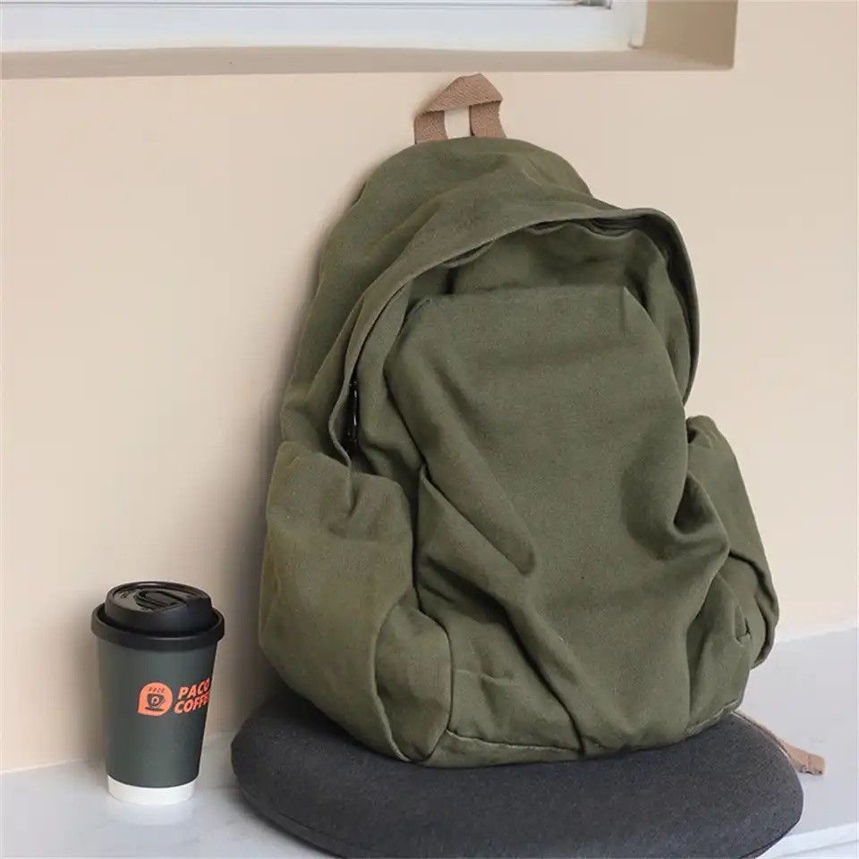 Japanese Brand Casual Simplicity Versatile Backpack Size ONE SIZE - 2 Thumbnail