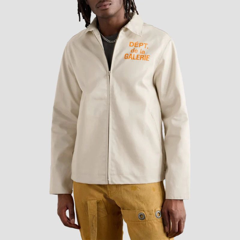 Gallery Dept. o1mle0725 Montecito - French Logo Jacket in Cream Size US XXL / EU 58 / 5 - 4 Thumbnail