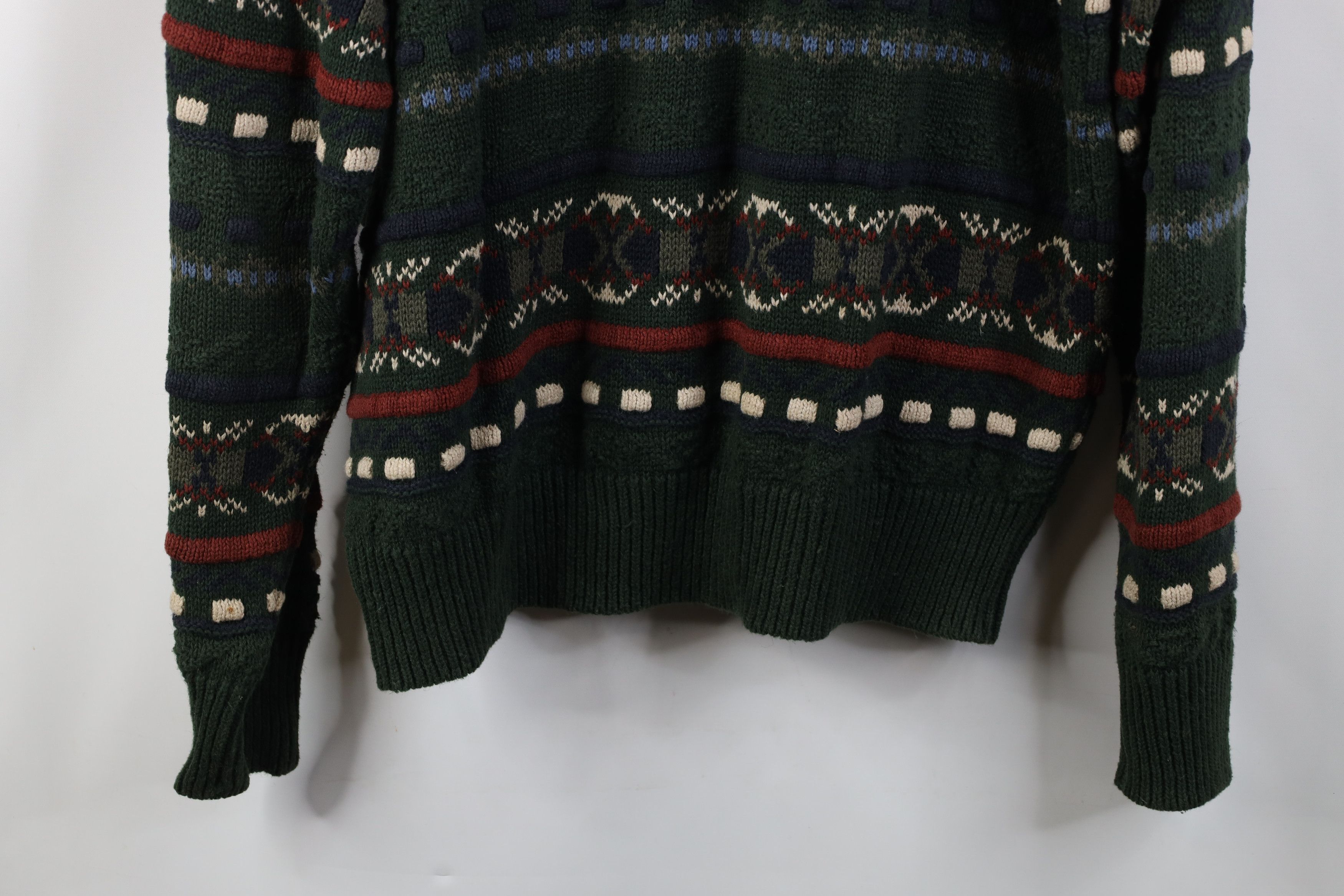 Vintage Vintage 90s Streetwear Blend Knit Fair Isle Crewneck Sweater Size US XL / EU 56 / 4 - 12 Thumbnail