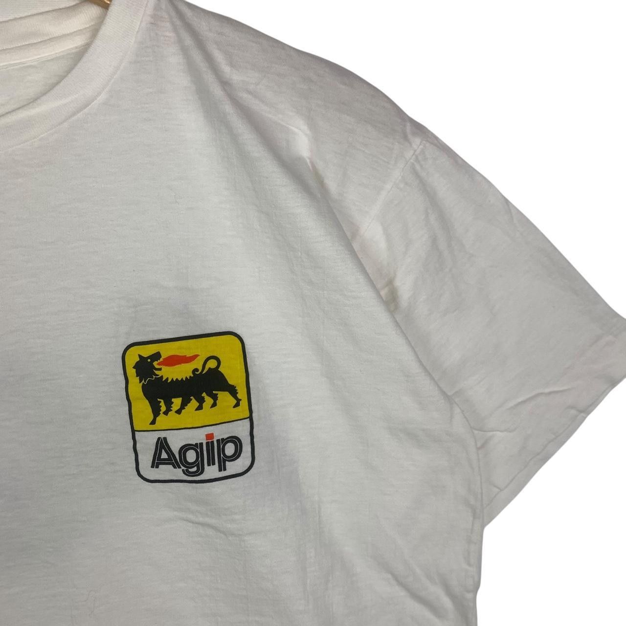 Vintage Vintage 90’ AGIP AUTOMOTIVE GASOLINE Racing Team Tee Shirt Size US L / EU 52-54 / 3 - 5 Thumbnail