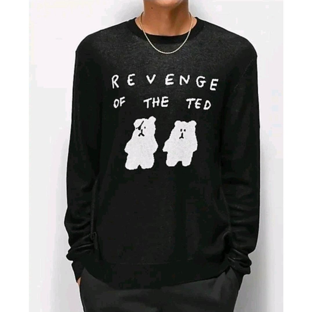 Teddy Fresh Teddy Fresh Revenge Of The Ted Black Sweater Men Size 2XL Size US XL / EU 56 / 4 - 1 Thumbnail