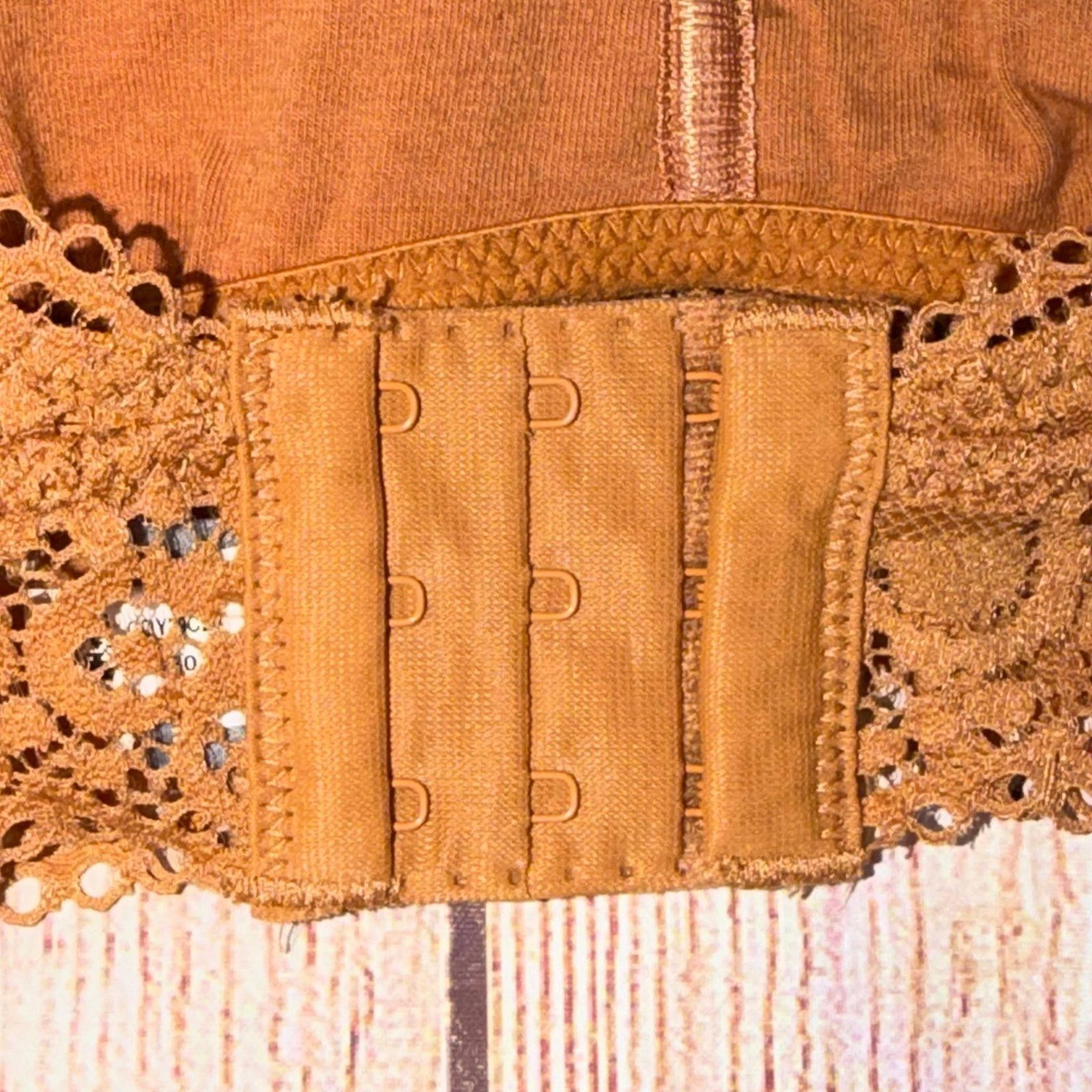 Other Aerie XS Lace Halter Bralette in Mustard Size ONE SIZE - 7 Thumbnail