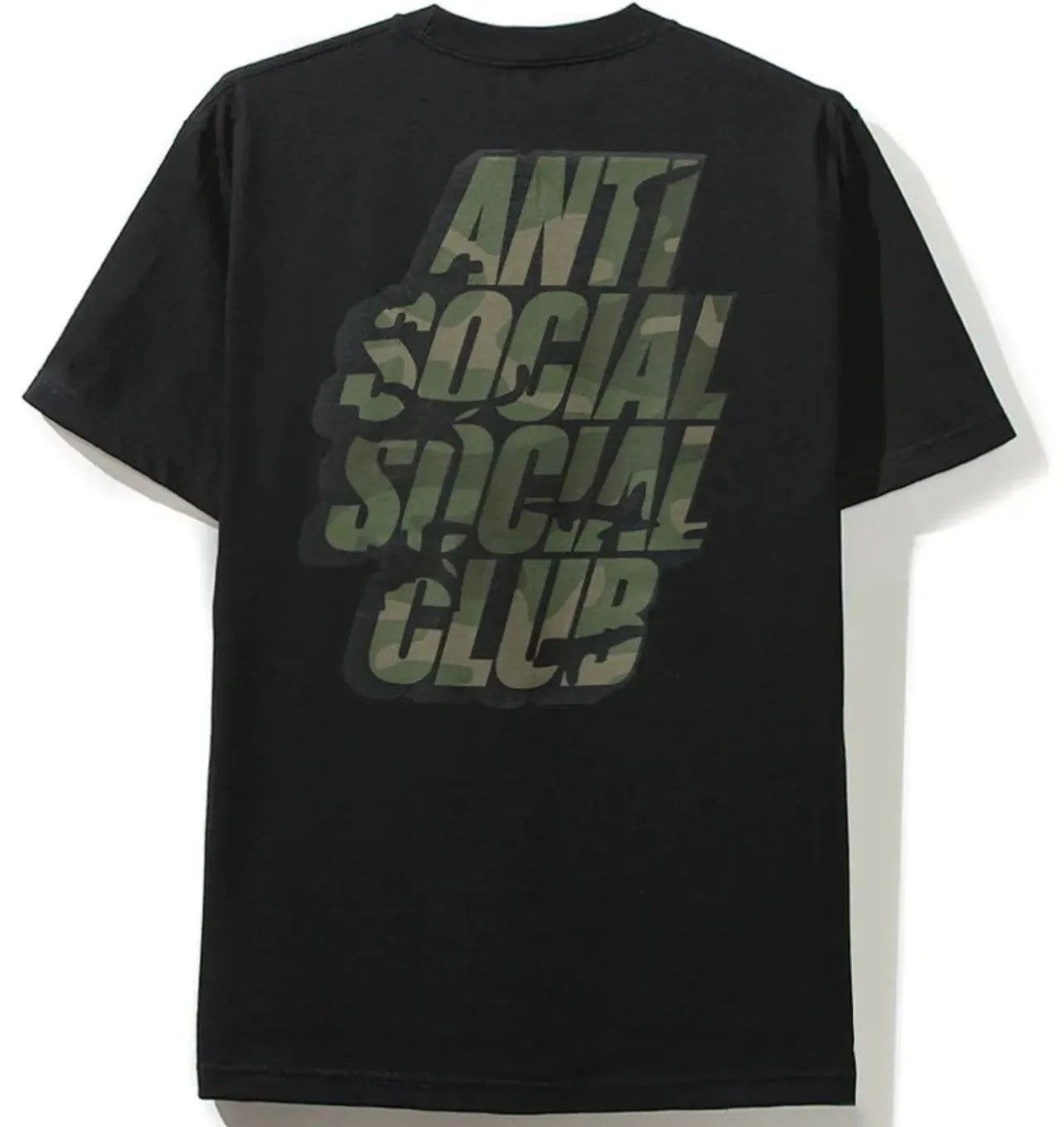 Anti Social Social Club Blocked Camo Black Tee XL