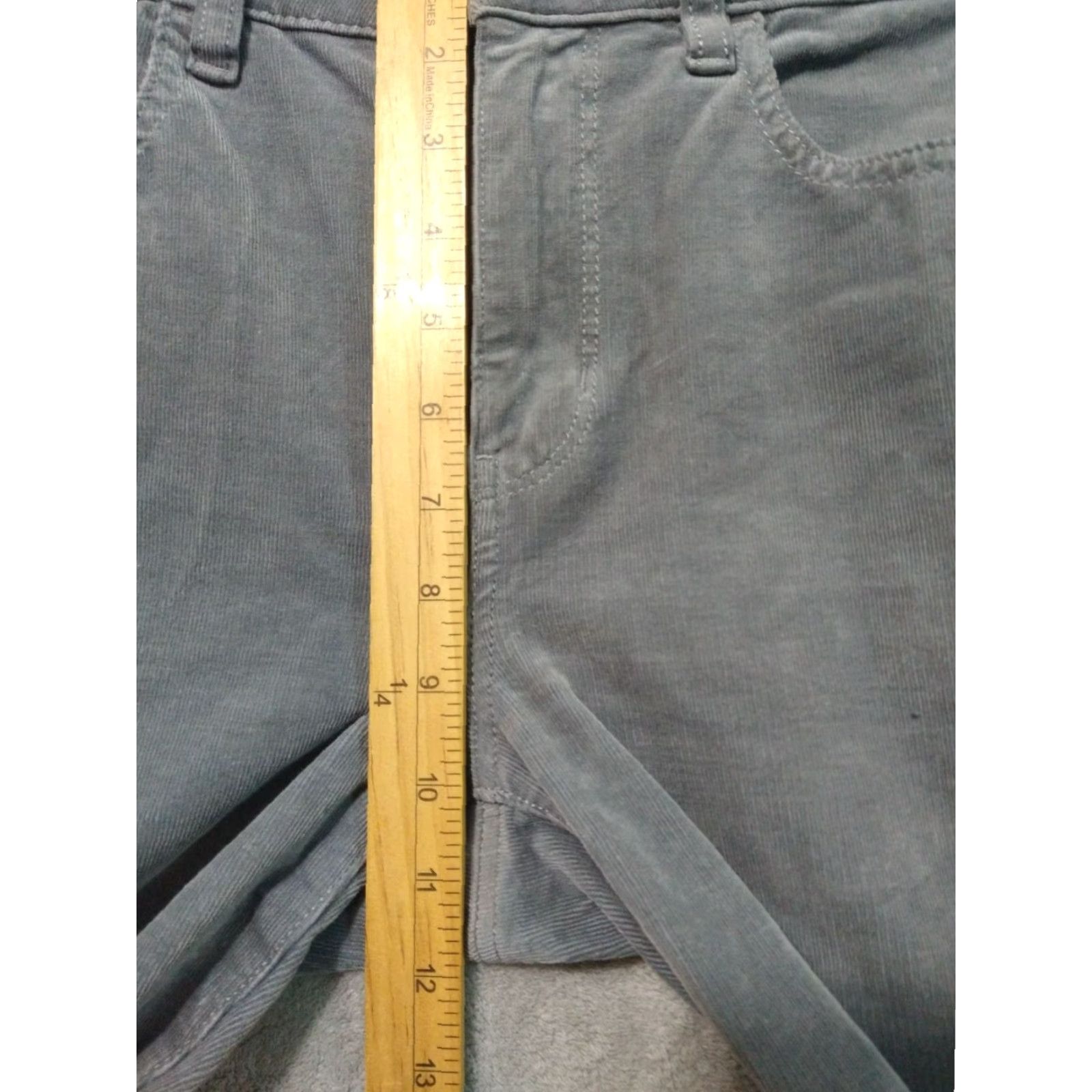 American Eagle Outfitters American Eagle Pants Womens 8 Long Gray Corduroy Jegging Hi Rise Super Stretch Size 30" / US 8 / IT 44 - 4 Thumbnail