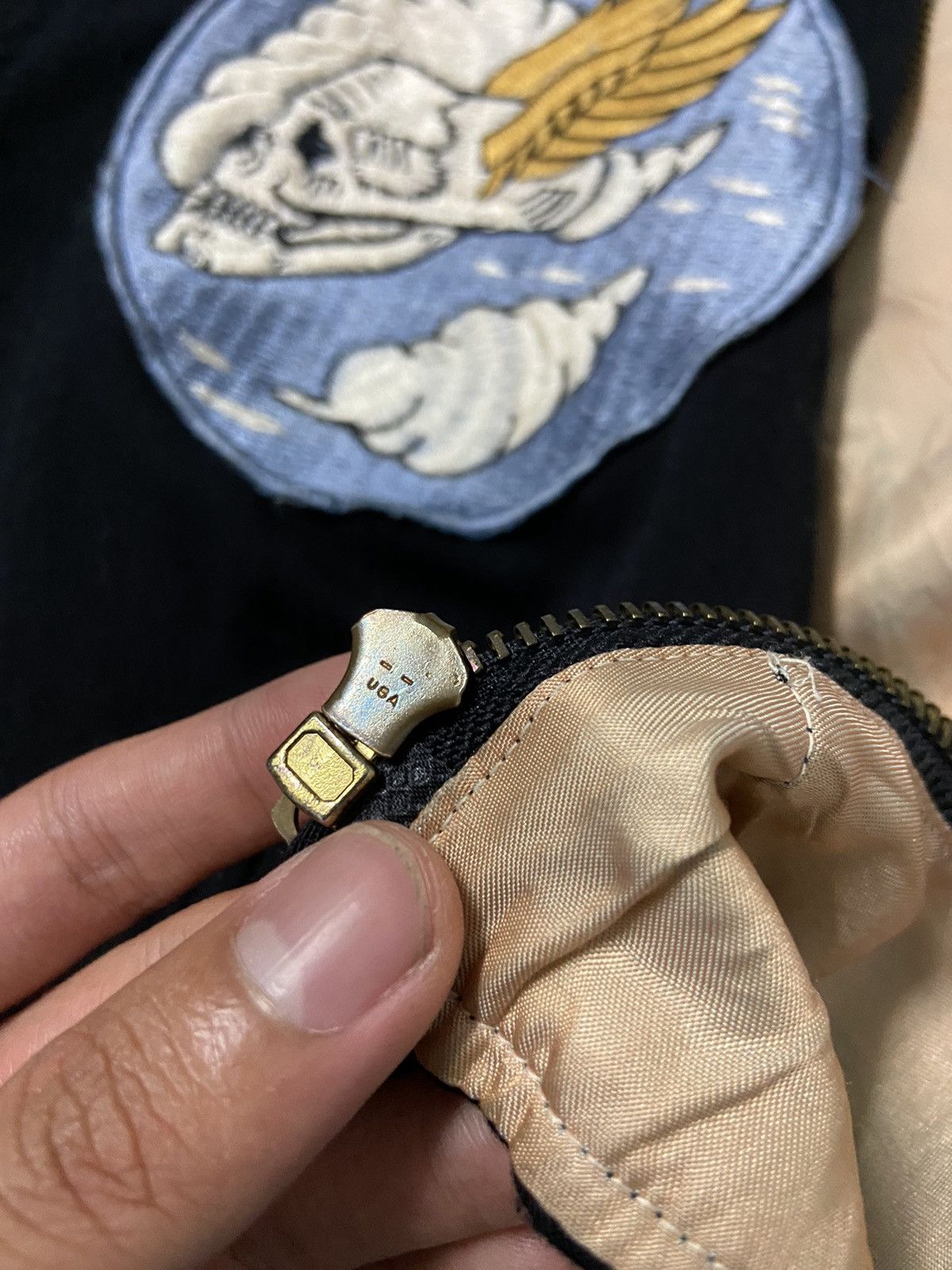 Tailor Toyo Vintage 90s Tailor Toyo Flying Skull Sukajan Embroidery Rare Size US M / EU 48-50 / 2 - 7 Thumbnail