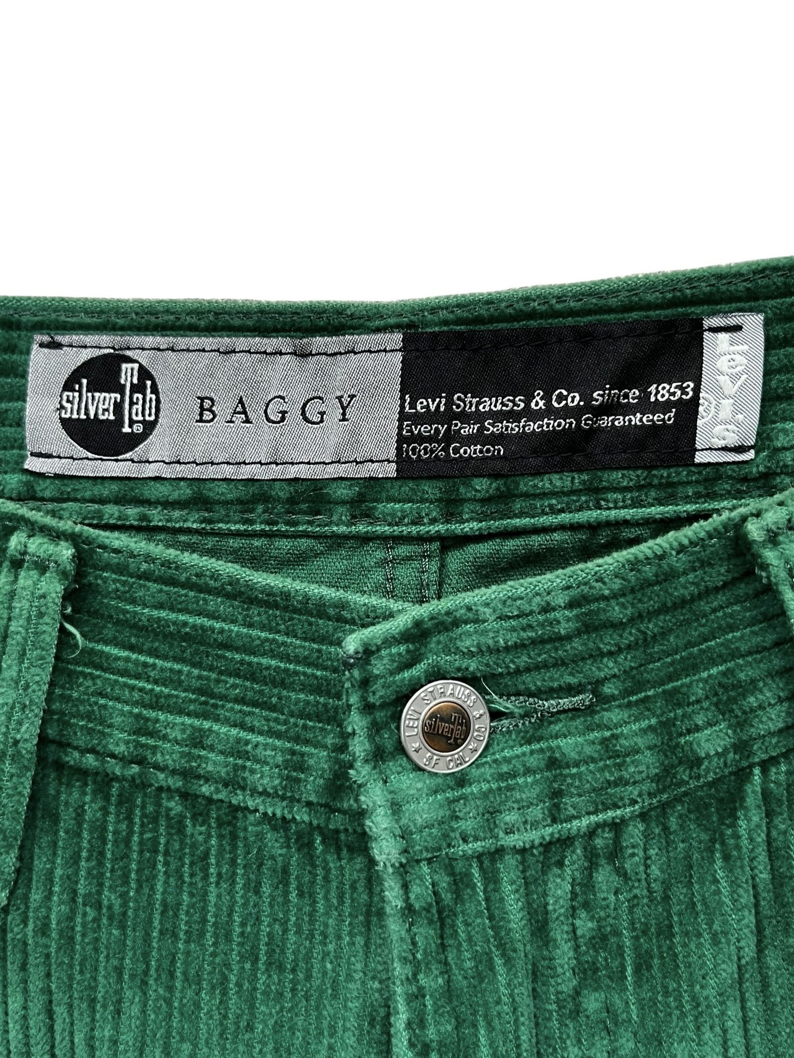Levi's FYE🔥Levi’s SILVERTAB BAGGY CORDUROY Hip Hop Y2K JNCO Size US 31 - 6 Thumbnail