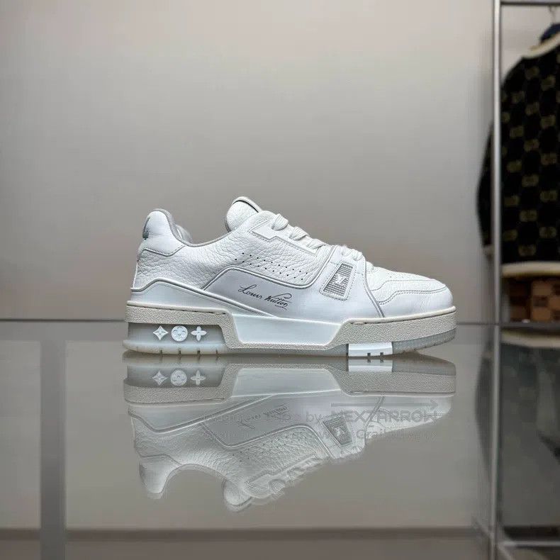 Louis Vuitton Louis Vuitton Trainer white cement shoes Size US 5 / EU 37 - 3 Thumbnail
