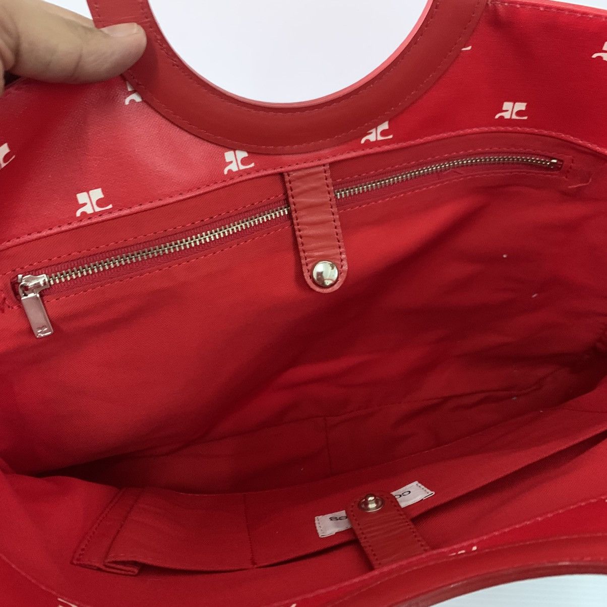 Courreges Courreges Red Handbag Size ONE SIZE - 13 Thumbnail