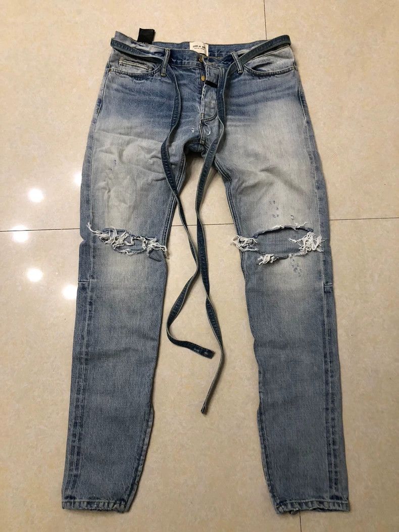 Fear of God Fear of God Streamer blue cow Size US 34 / EU 50 - 1 Thumbnail