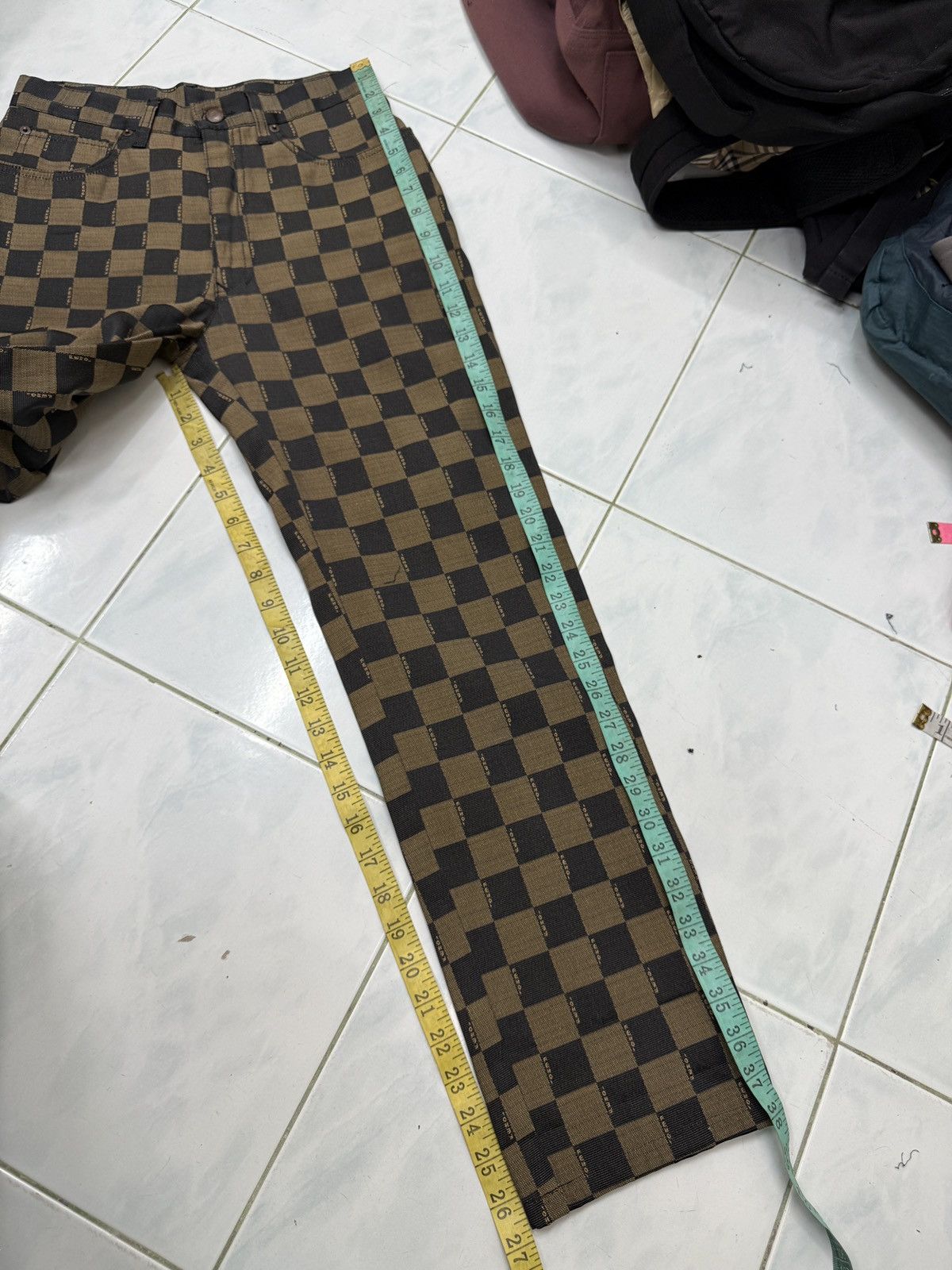 Fendi 🔥🔥🔥ARCHIVE FENDI CHECKERED MONOGRAM PANTS Size 26" / US 2 / IT 38 - 16 Thumbnail