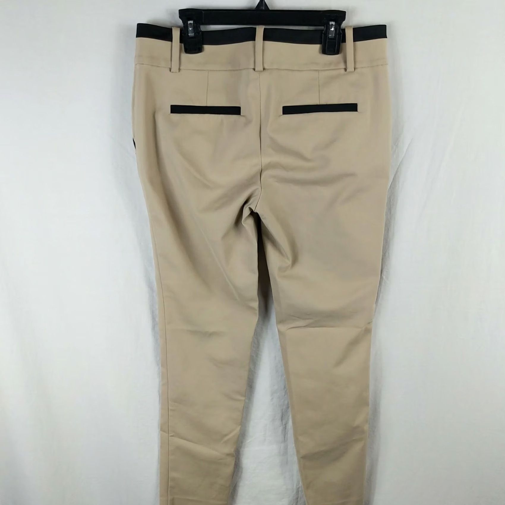Ann Taylor Ann Taylor Pants Womens 4 Beige Dress Trim Career Business Modern Dress Pants Skinny Stretch Comfortable Regular Women Size 27" / US 4 / IT 40 - 4 Thumbnail