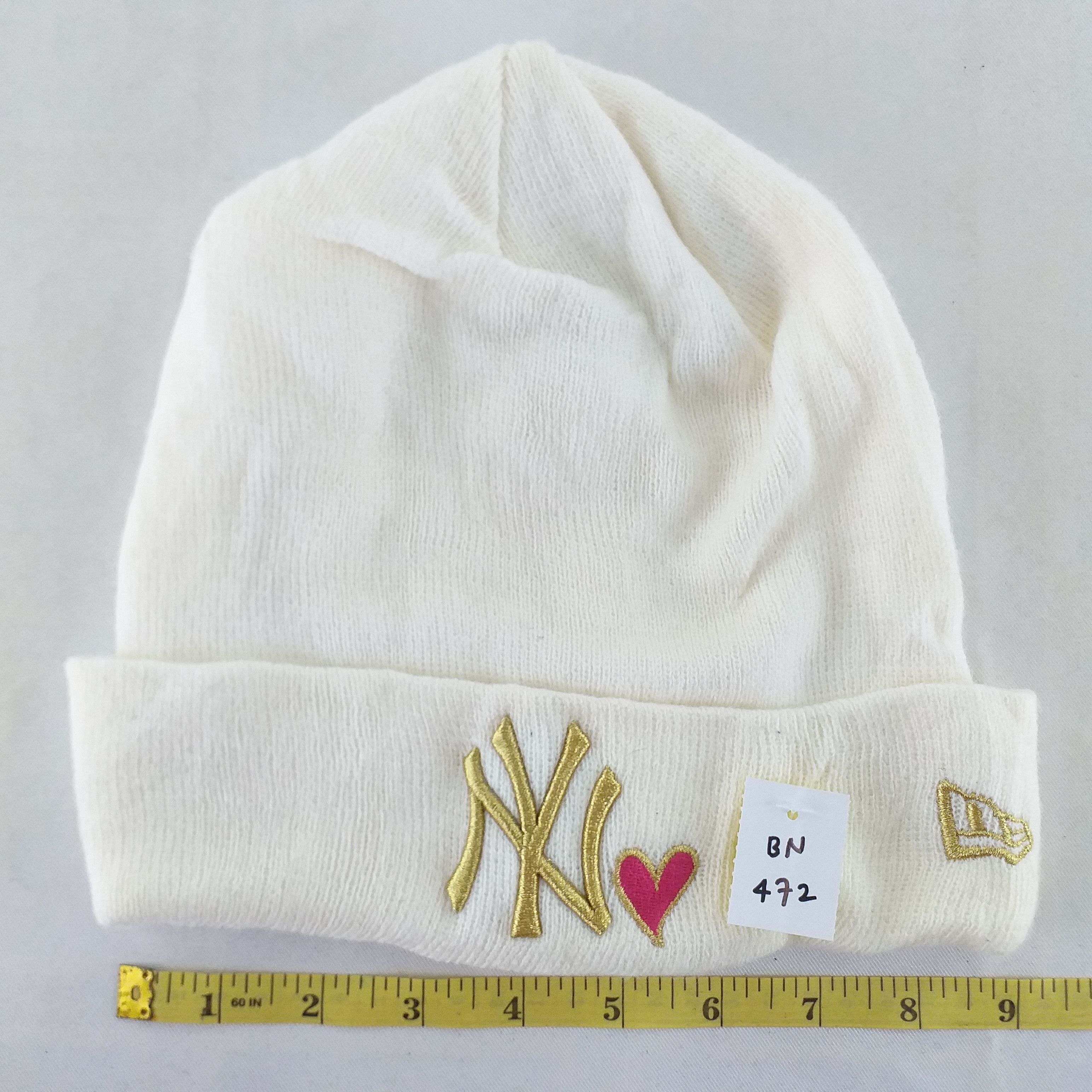 Japanese Brand NY New Era Logo Embroidery Snow Cap Hat Beanie BN472 Size ONE SIZE - 4 Thumbnail