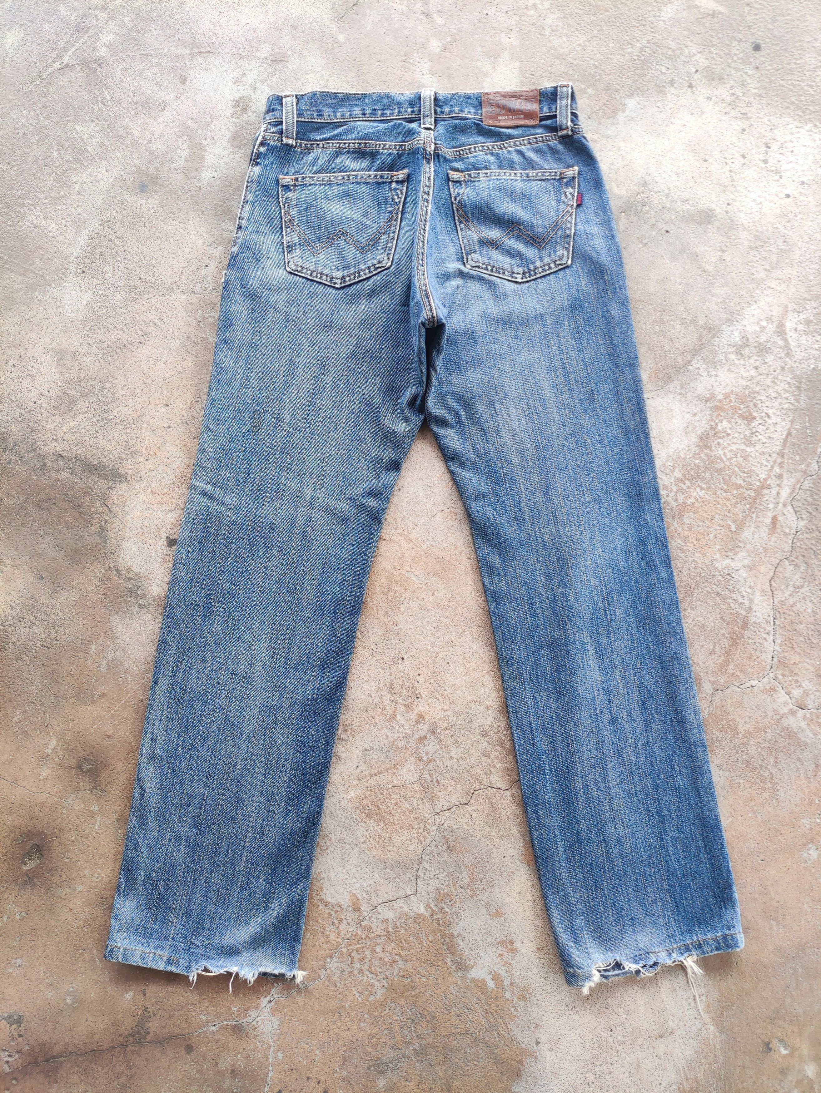 Edwin Vintage Edwin Brand Distressed Faded Denim Pants Size US 31 - 9 Thumbnail