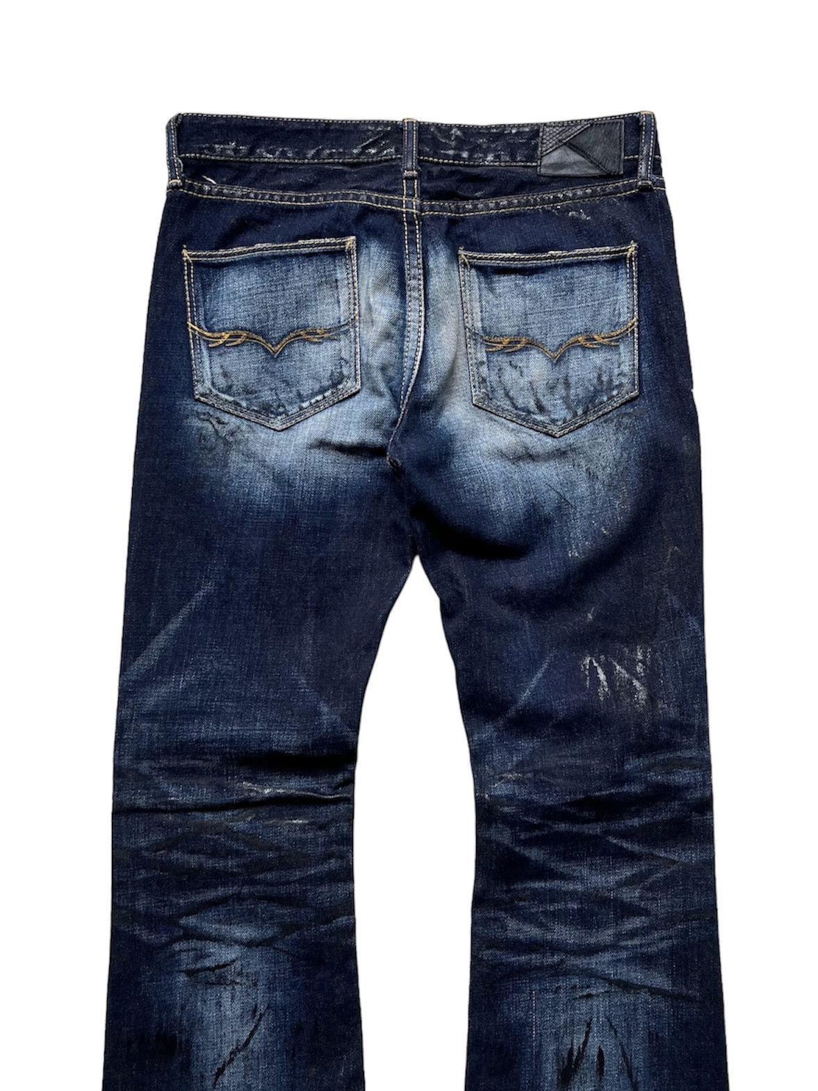 GOSTAR DE FUGA Rare Fuga Paint Splatter Flared Jeans Size US 30 / EU 46 - 7 Thumbnail